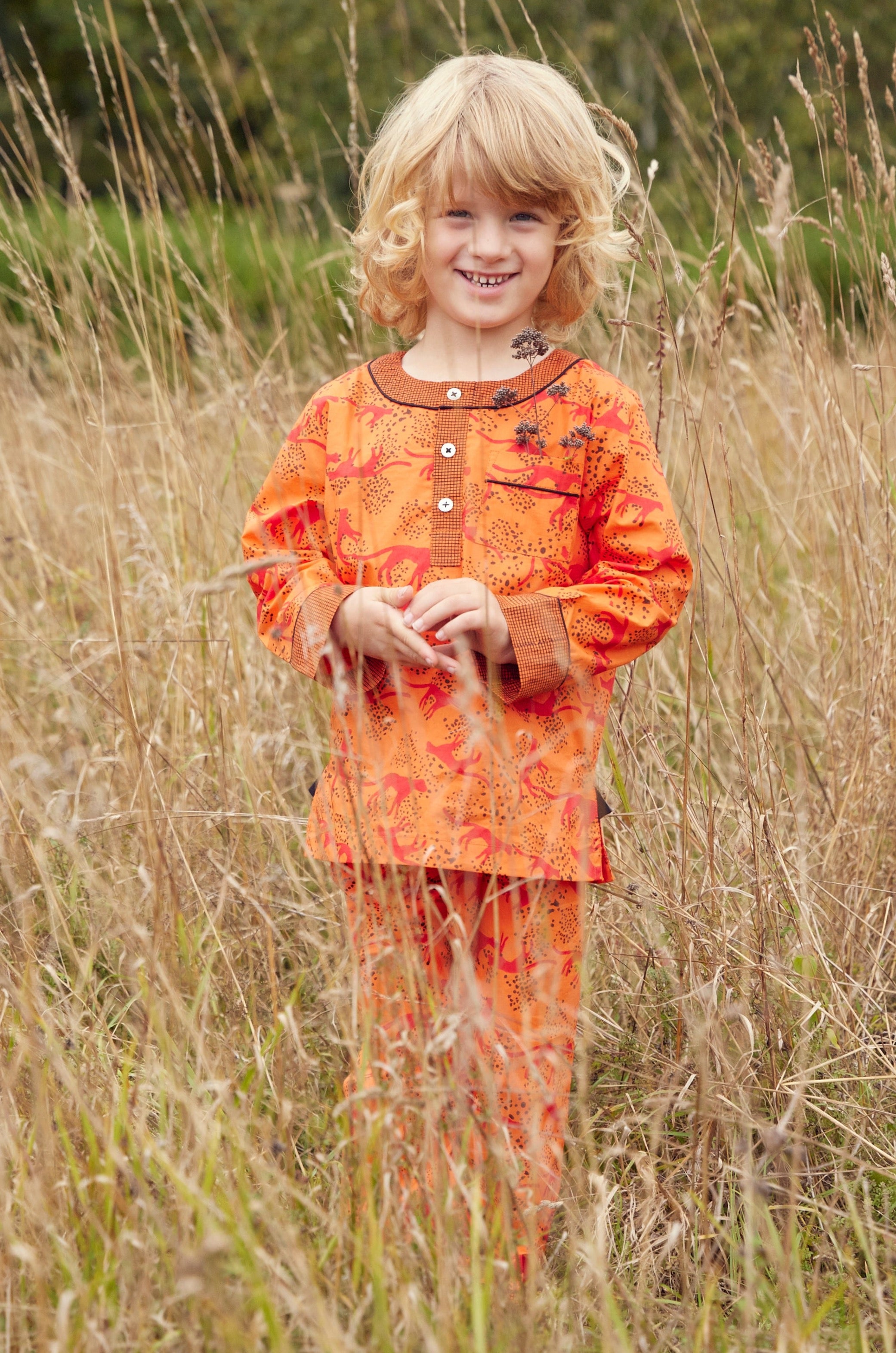 the unspotted leopard - organic cotton kids pyjama set