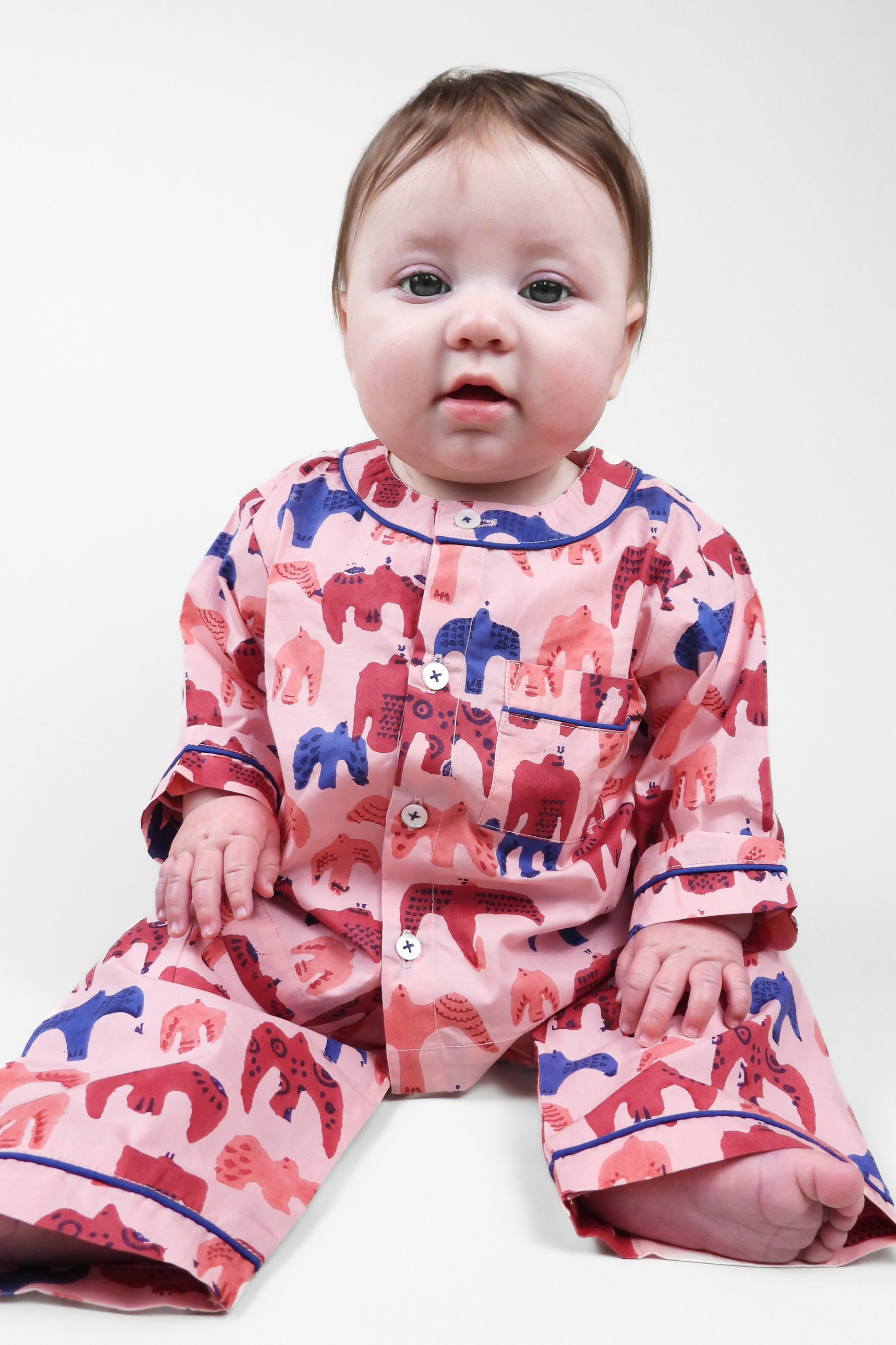 bird song - organic cotton baby pyjama set