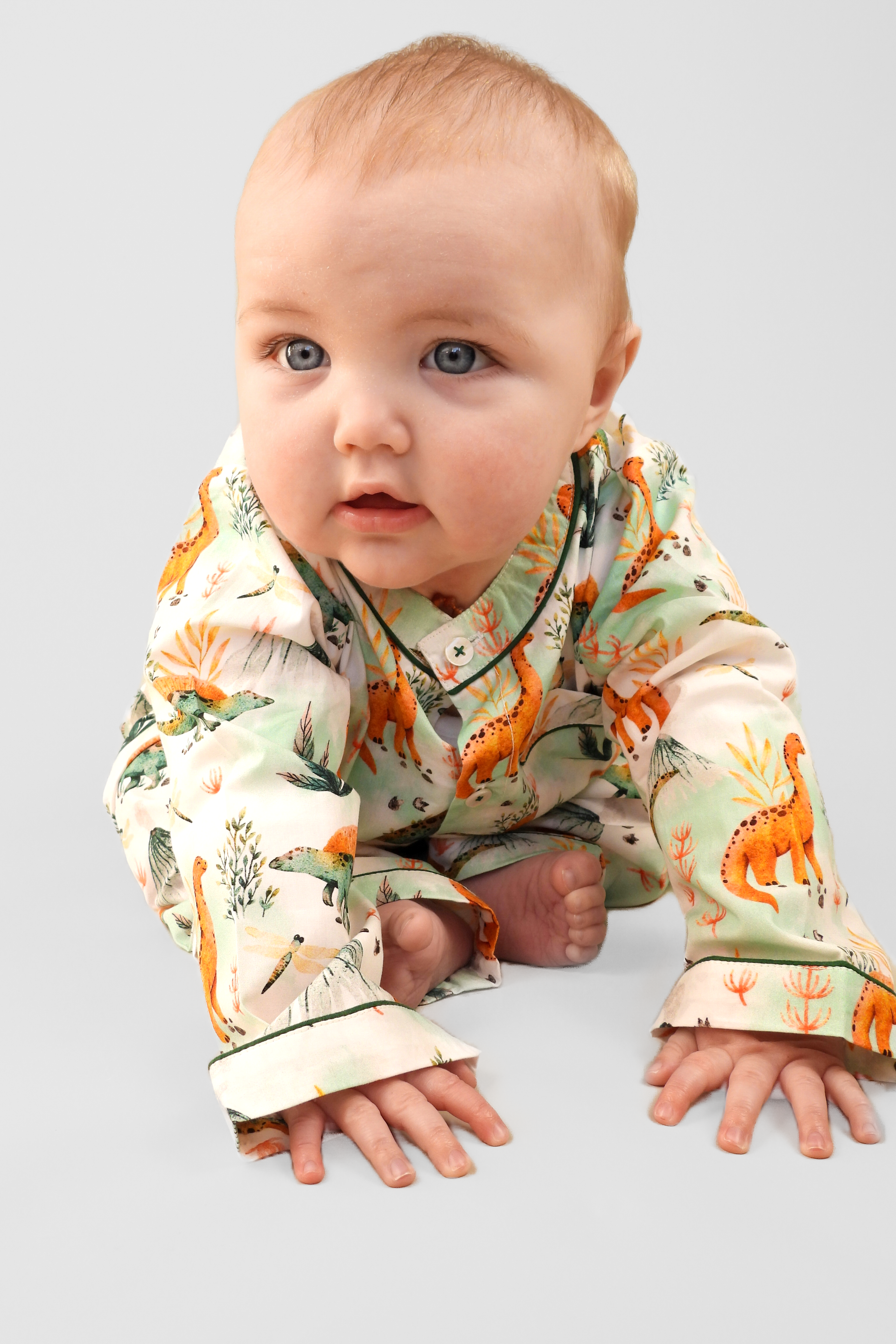 dinosaur summit - organic cotton baby pyjama set