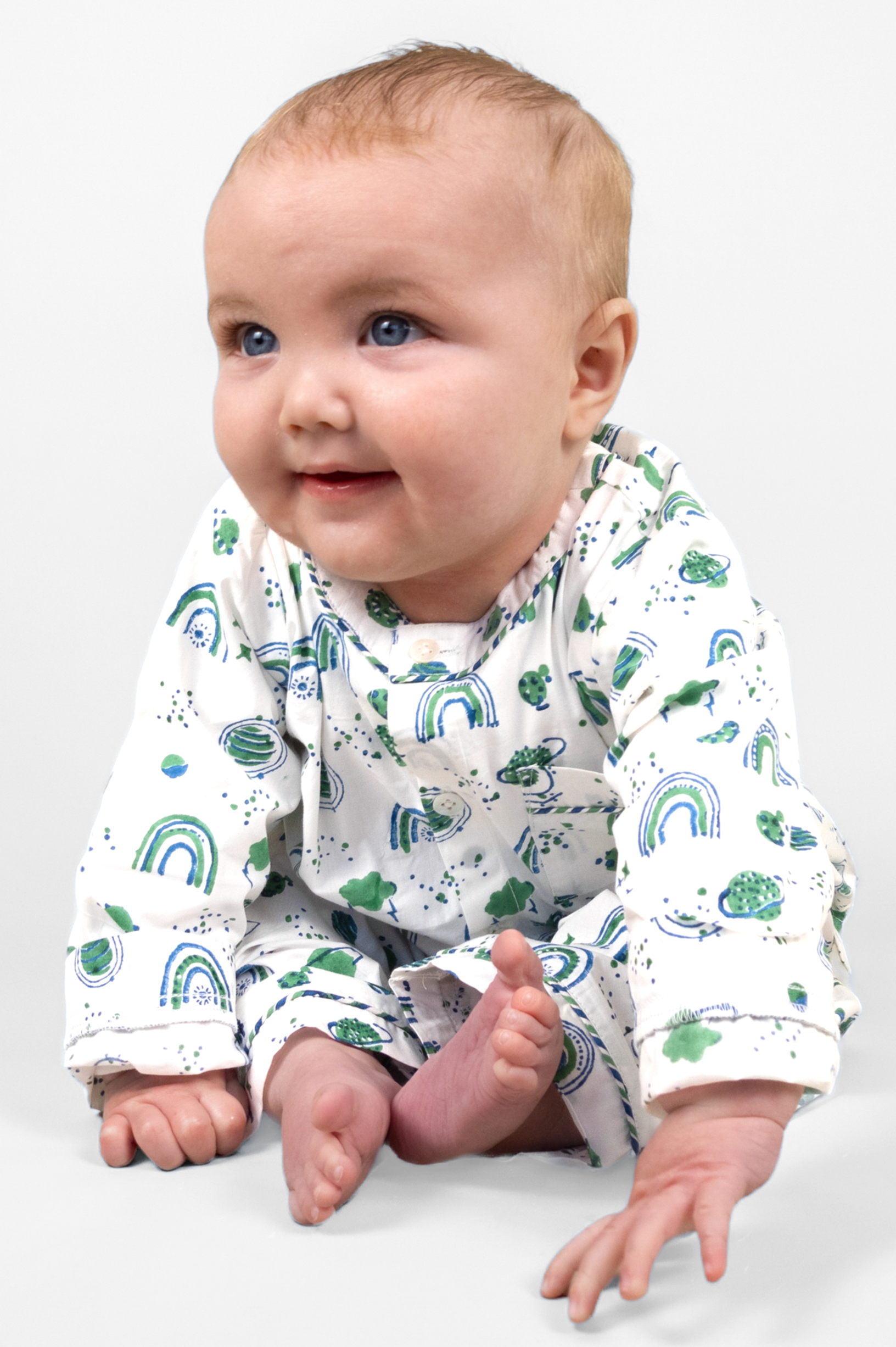 interstellar vibes - organic cotton baby pyjama set