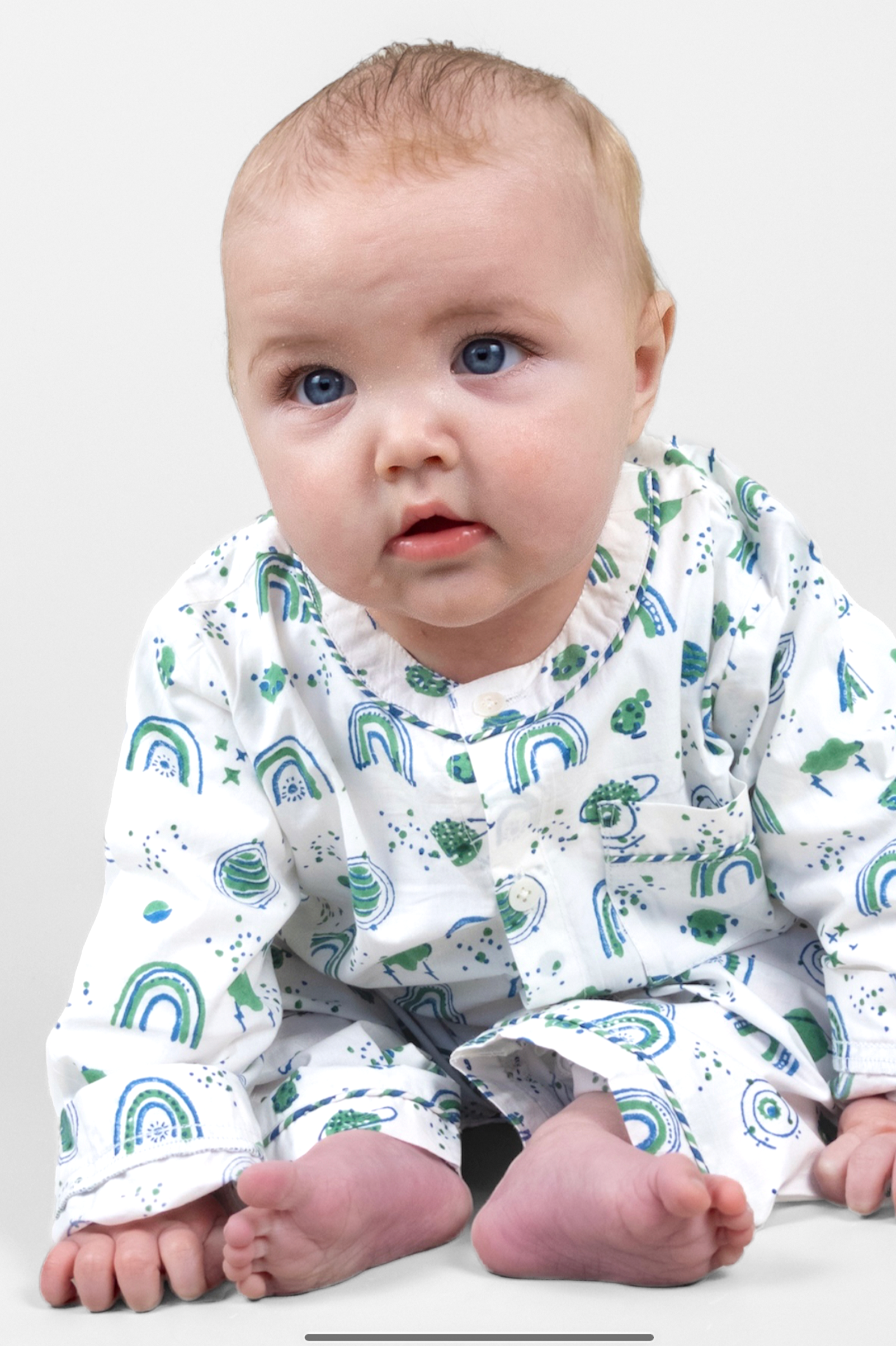 interstellar vibes - organic cotton baby pyjama set