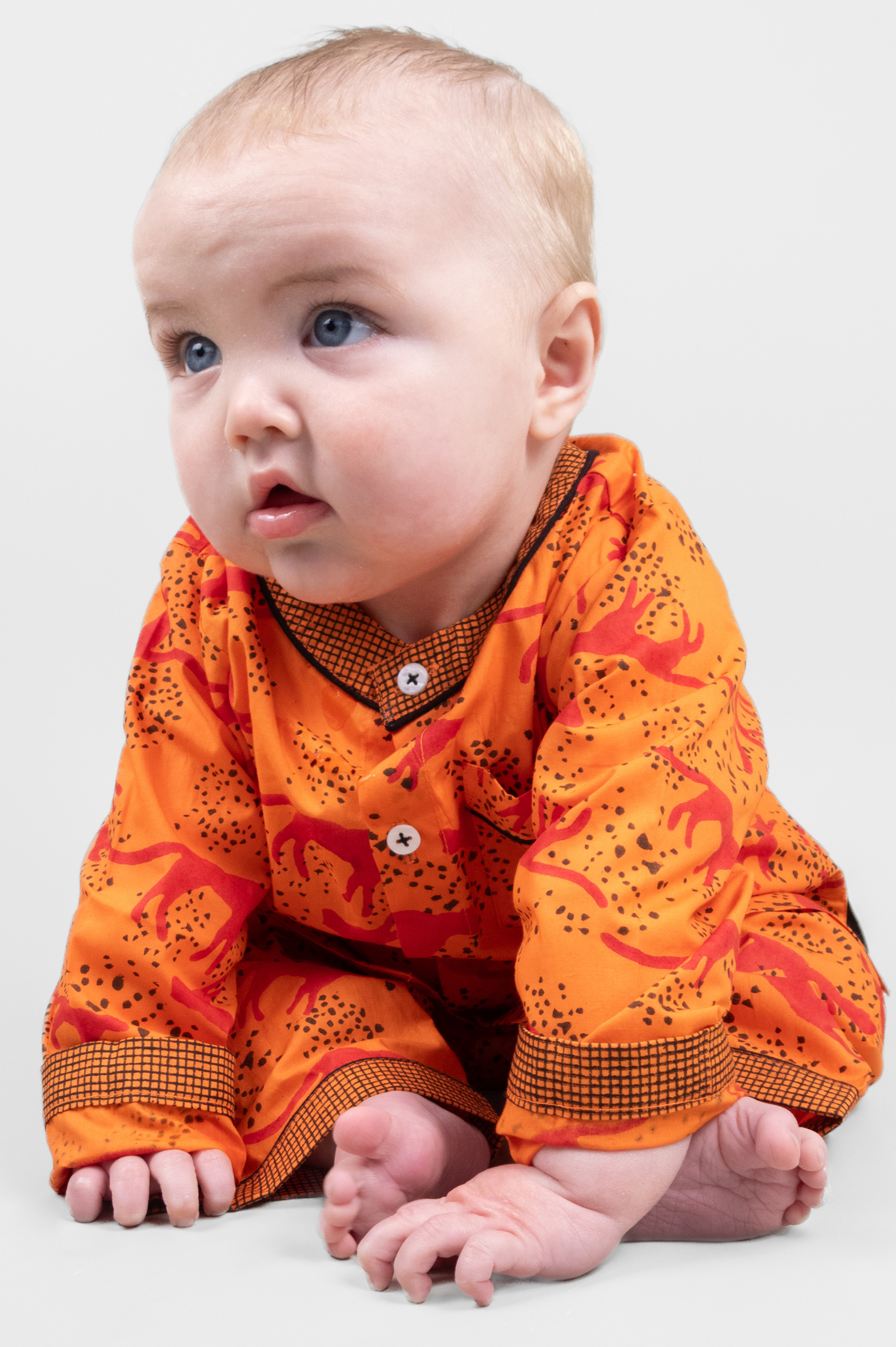 the unspotted leopard - organic cotton baby pyjama set