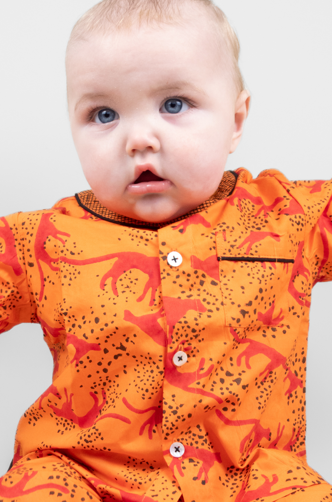 the unspotted leopard - organic cotton baby pyjama set