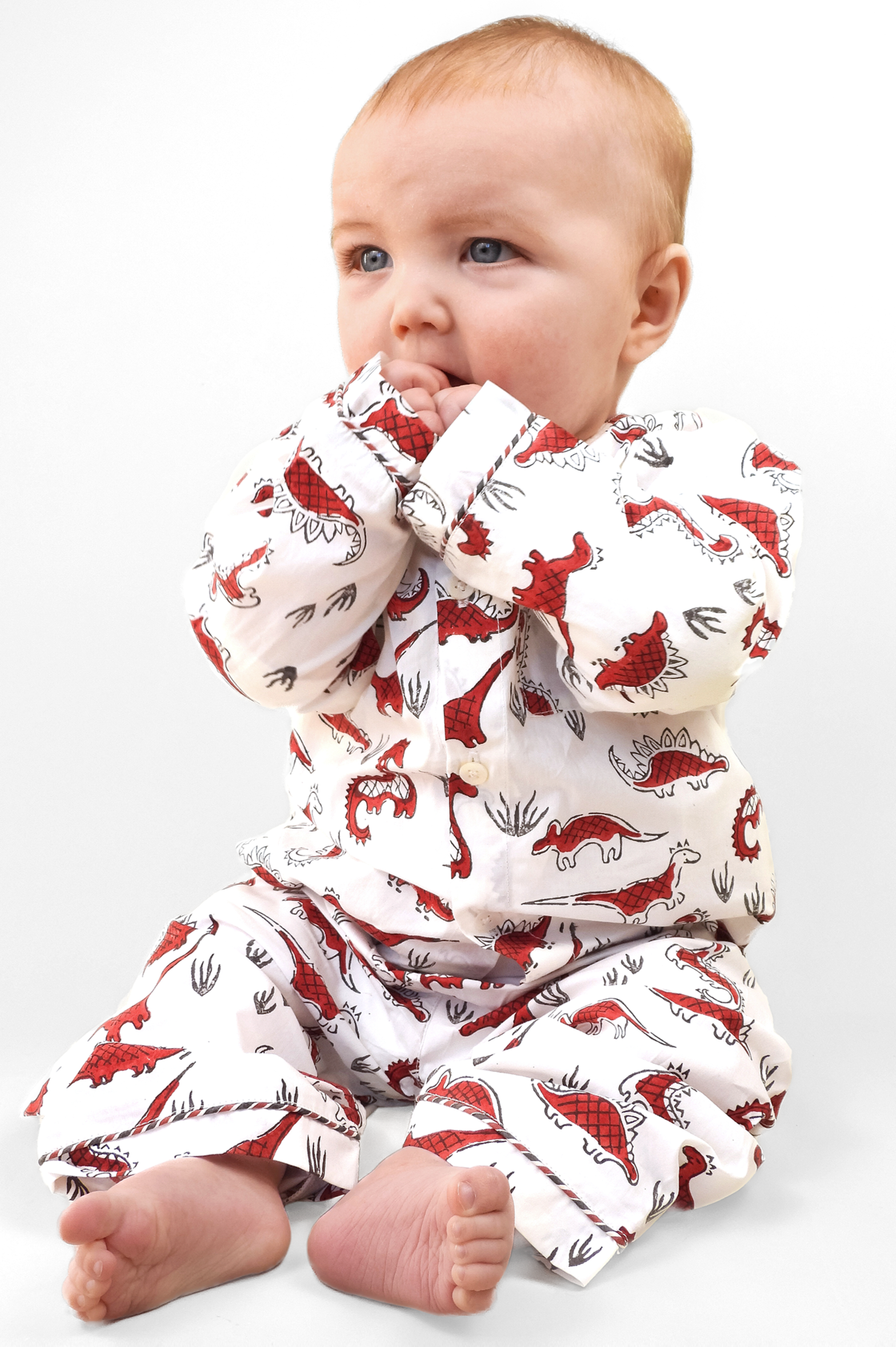 tag-a-saurus tales - organic cotton baby pyjama set