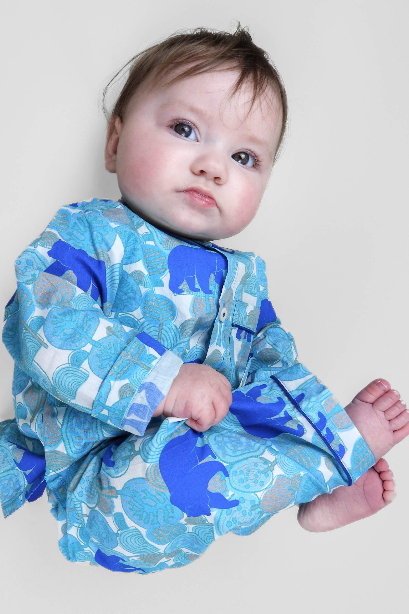 the wandering bear- organic cotton baby pyjama set