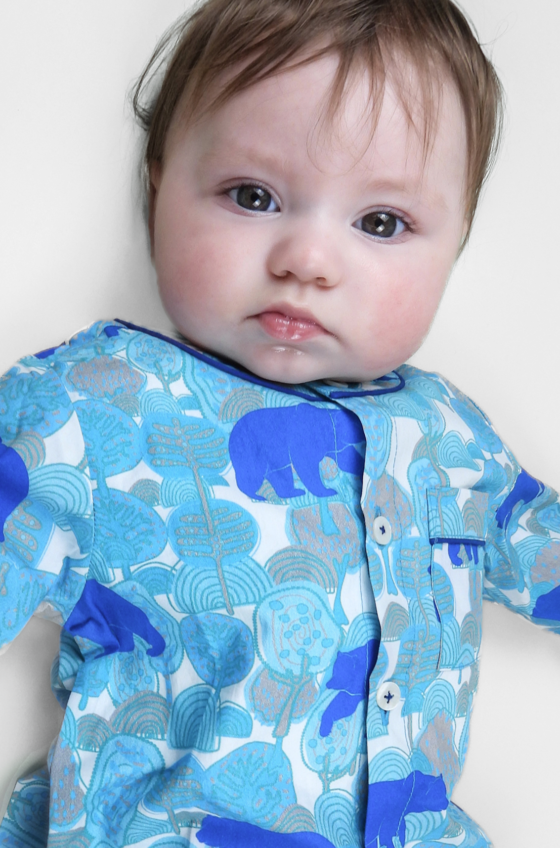the wandering bear- organic cotton baby pyjama set