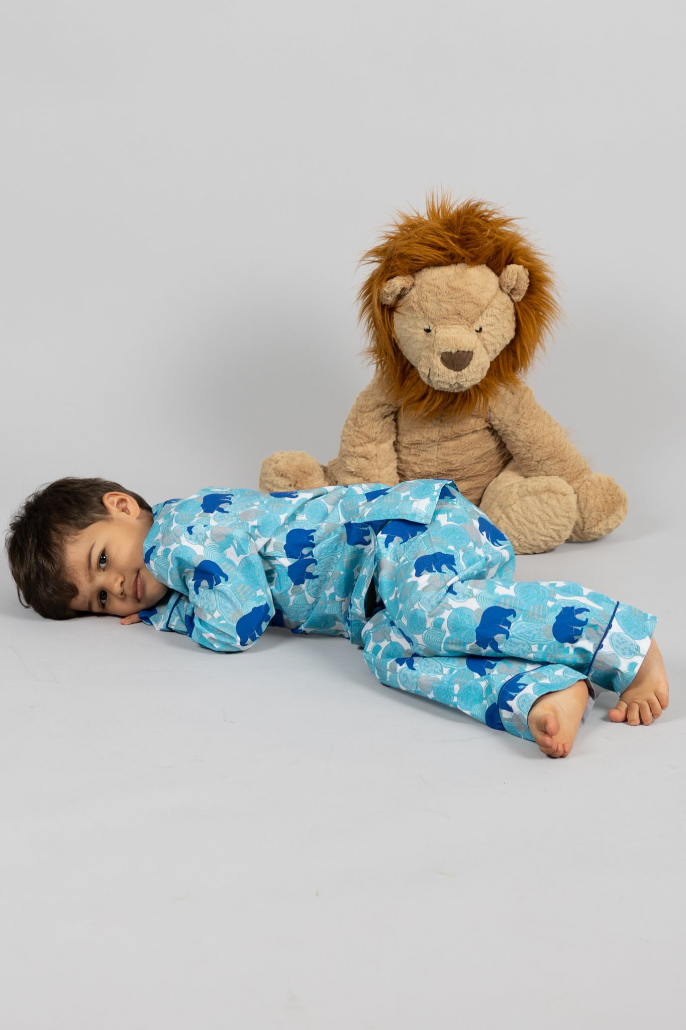 the wandering bear - organic cotton kids pyjama set