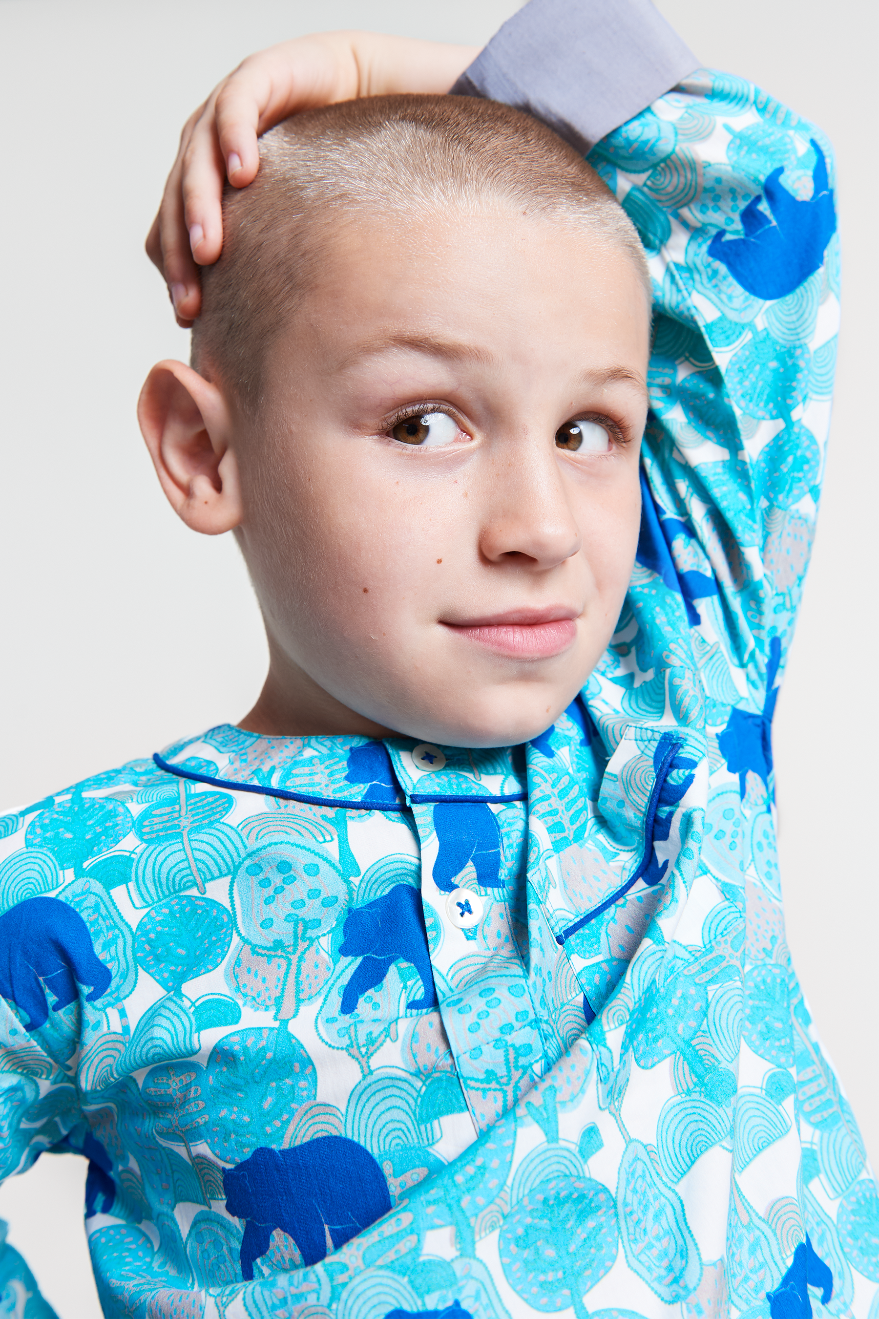 the wandering bear - organic cotton kids pyjama set