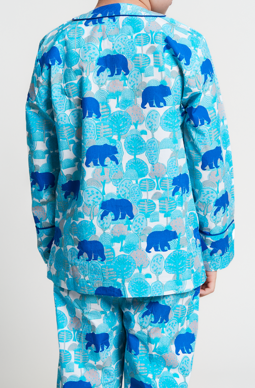 the wandering bear - organic cotton kids pyjama set