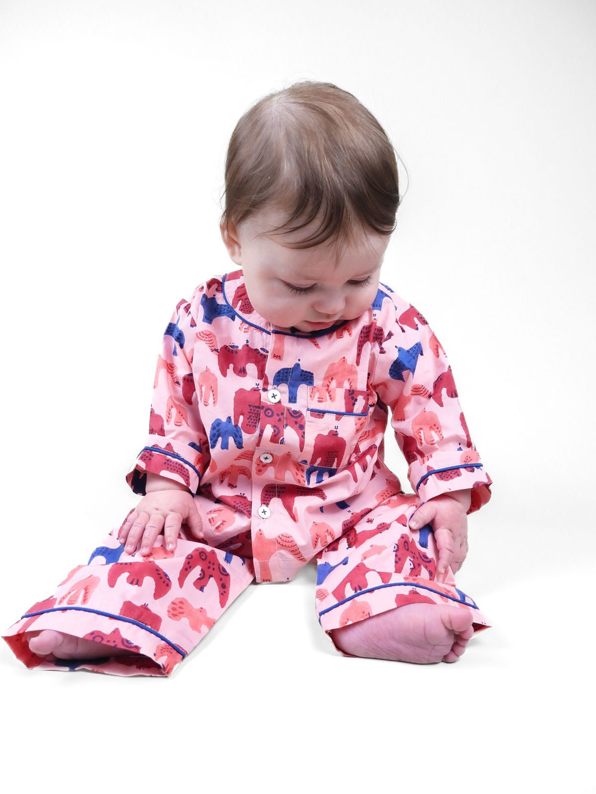 bird song - organic cotton baby pyjama set - Kutti Lulu