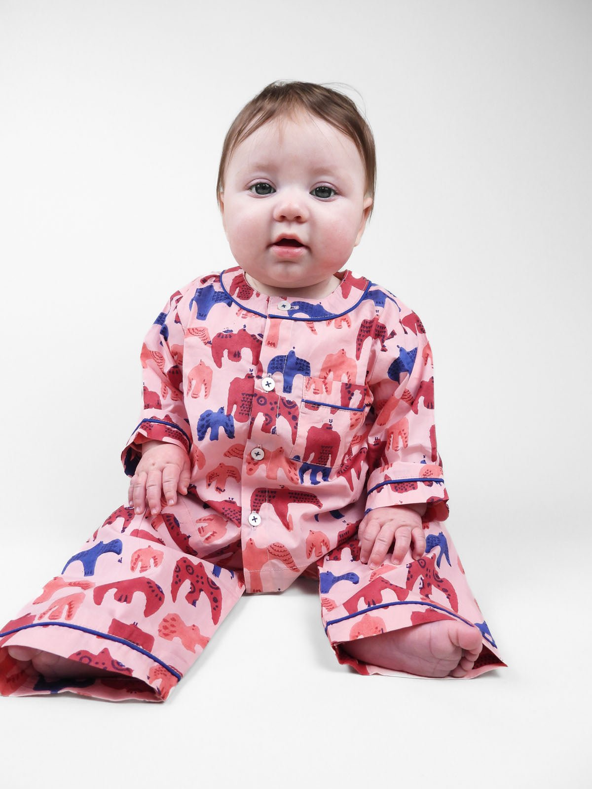 bird song - organic cotton baby pyjama set - Kutti Lulu