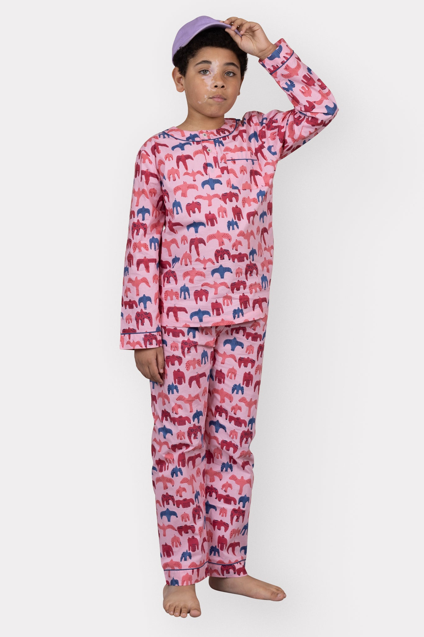 bird song - organic cotton kids pyjama set