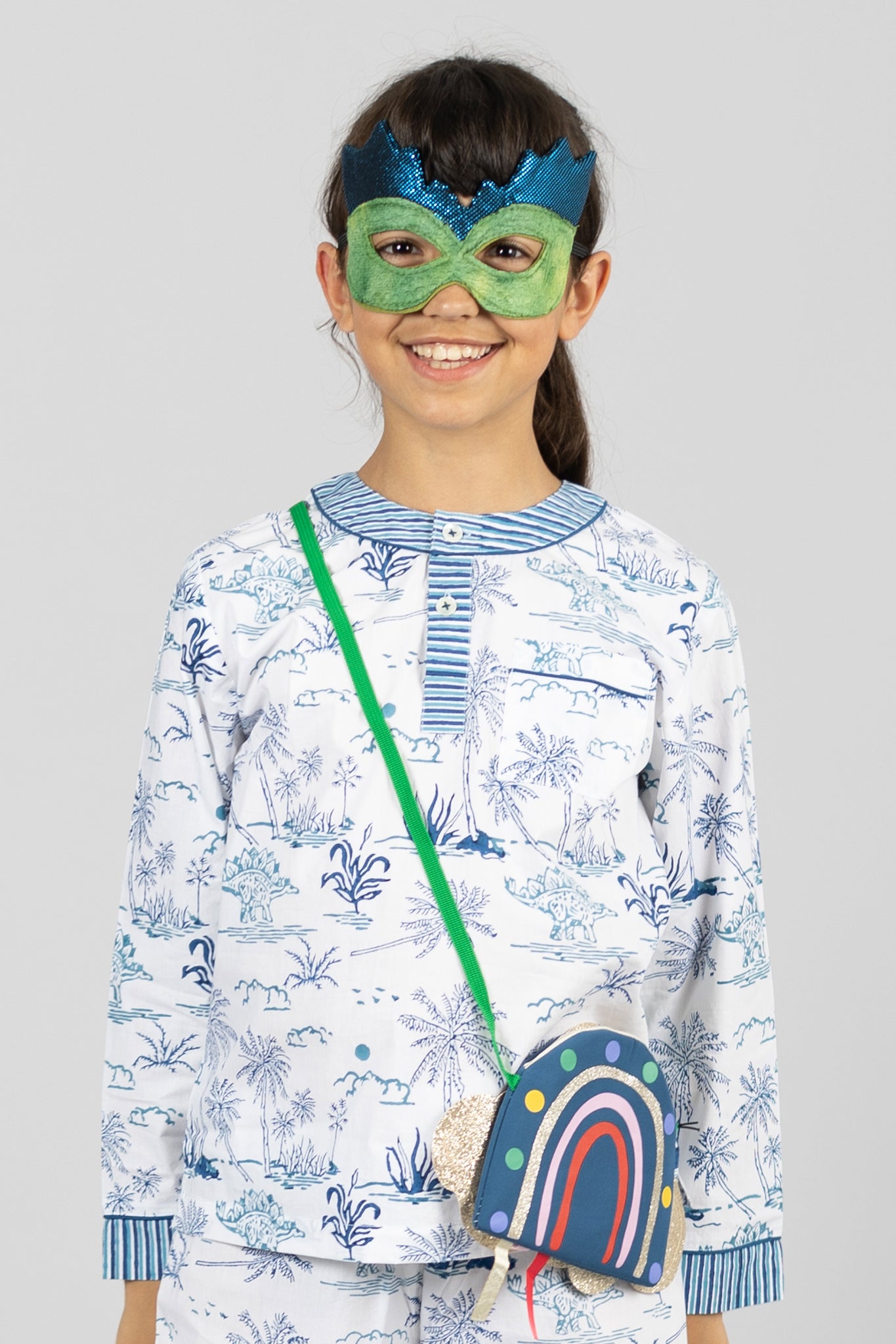 jurassic landscape - organic cotton kids pyjama set