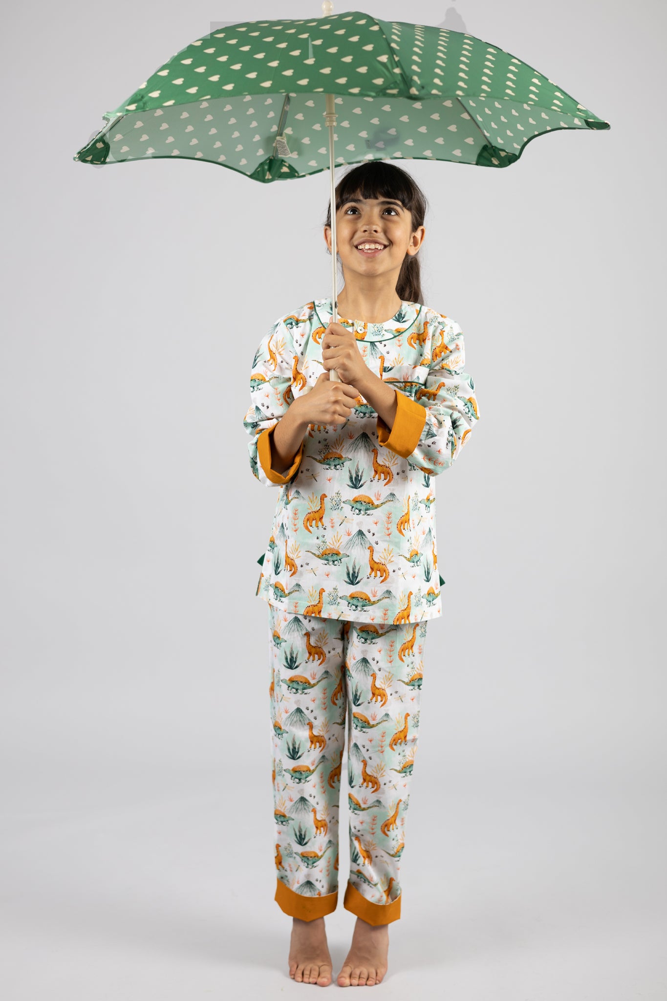 dinosaur summit - organic cotton kids pyjama set