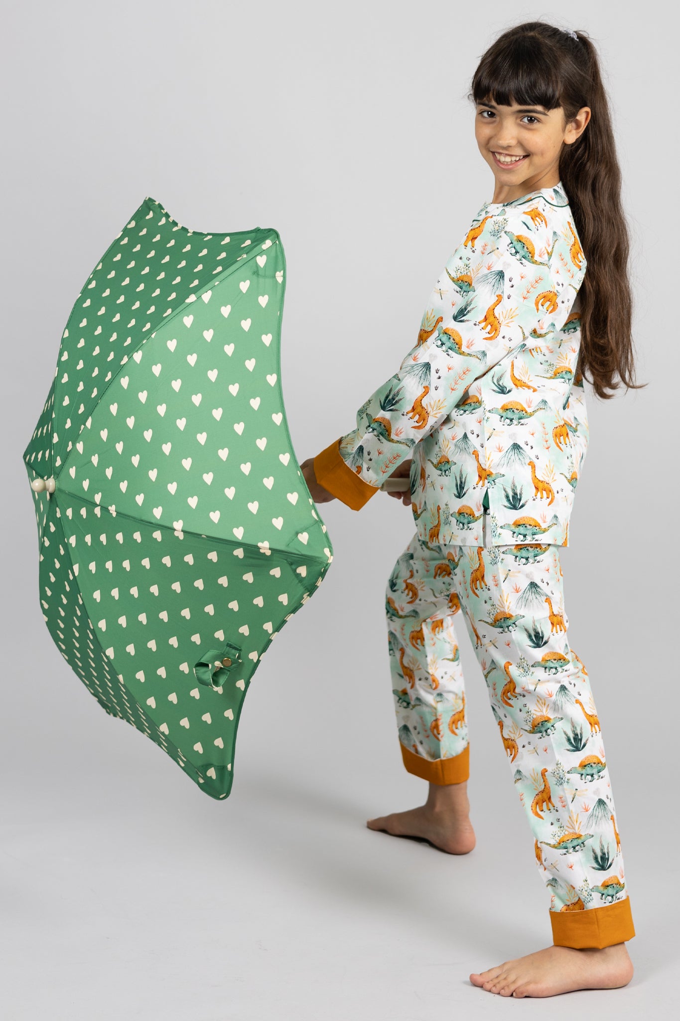 dinosaur summit - organic cotton kids pyjama set