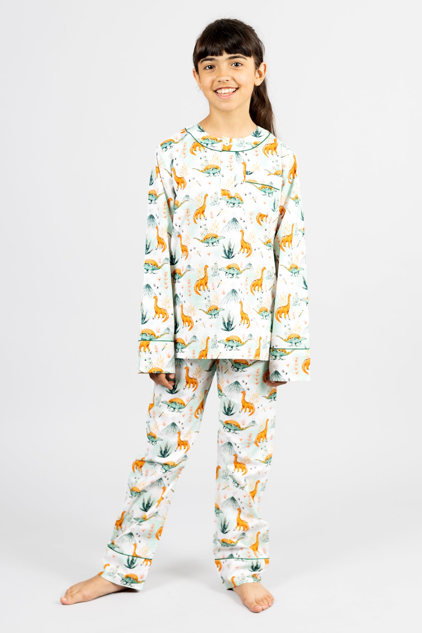 dinosaur summit - organic cotton kids pyjama set
