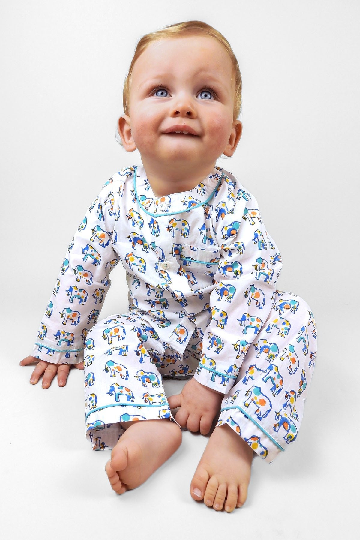 ella's polka - dot parade organic cotton baby pyjama set - Kutti Lulu