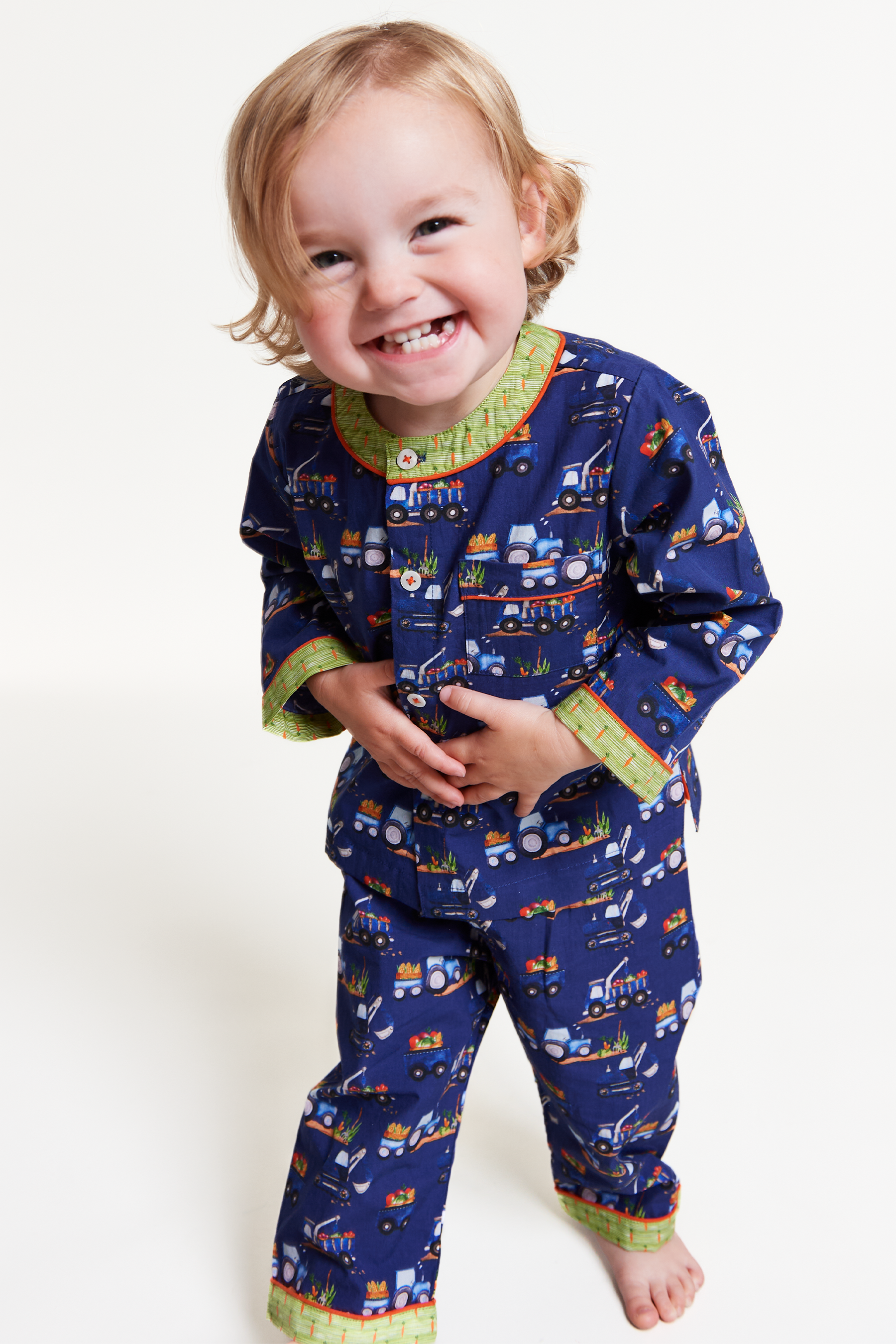 farmyard rumble - organic cotton baby pyjama set