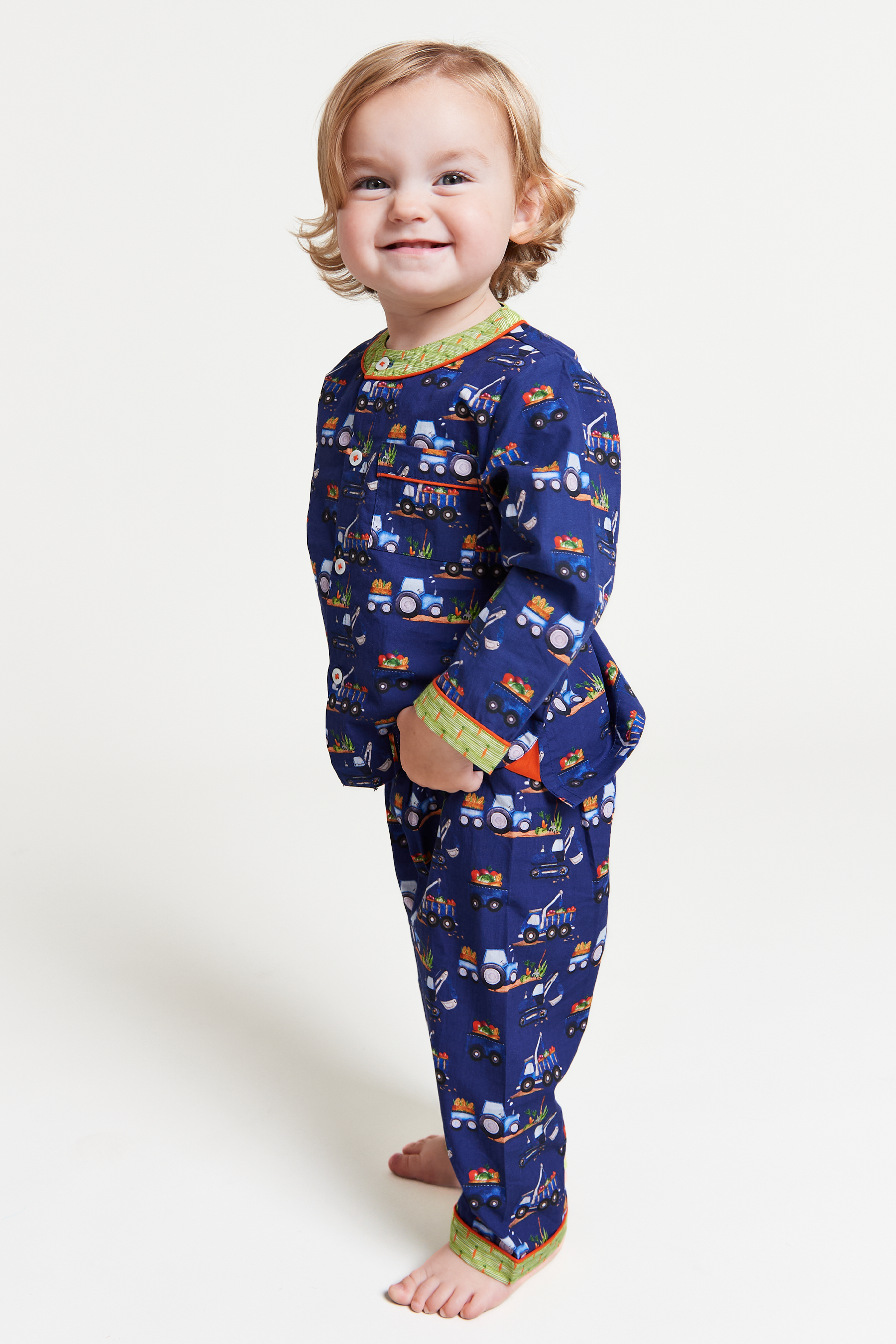 farmyard rumble - organic cotton baby pyjama set