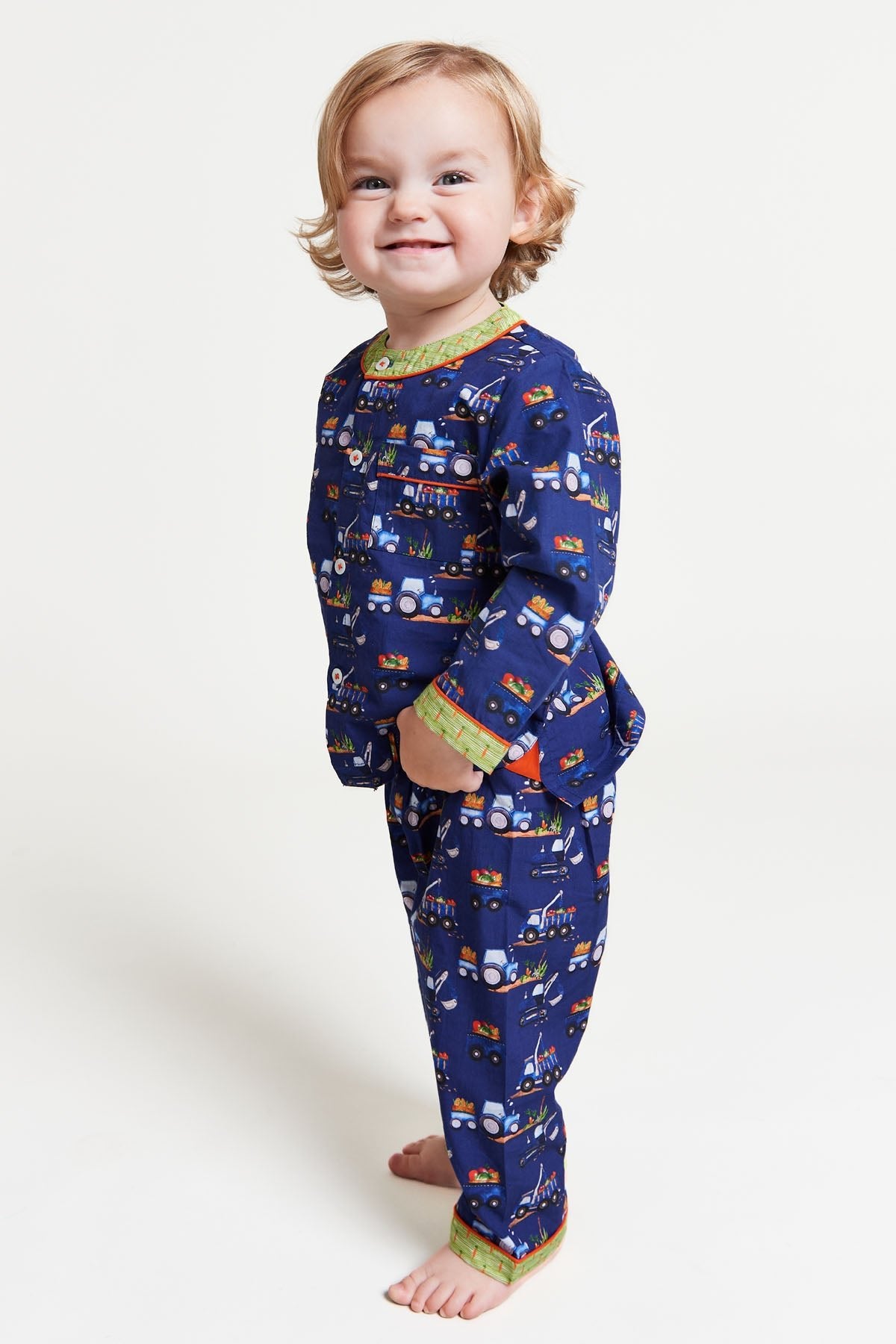 farmyard rumble - organic cotton baby pyjama set - Kutti Lulu