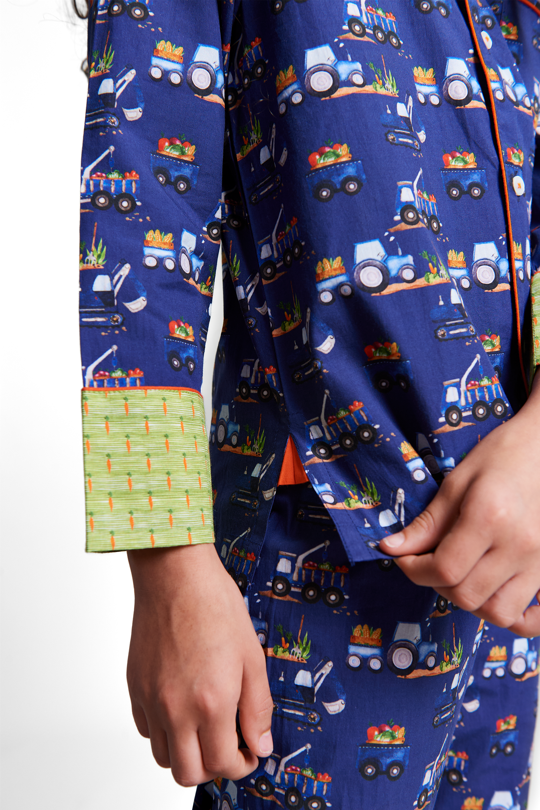 farmyard rumble - organic cotton kids pyjama set