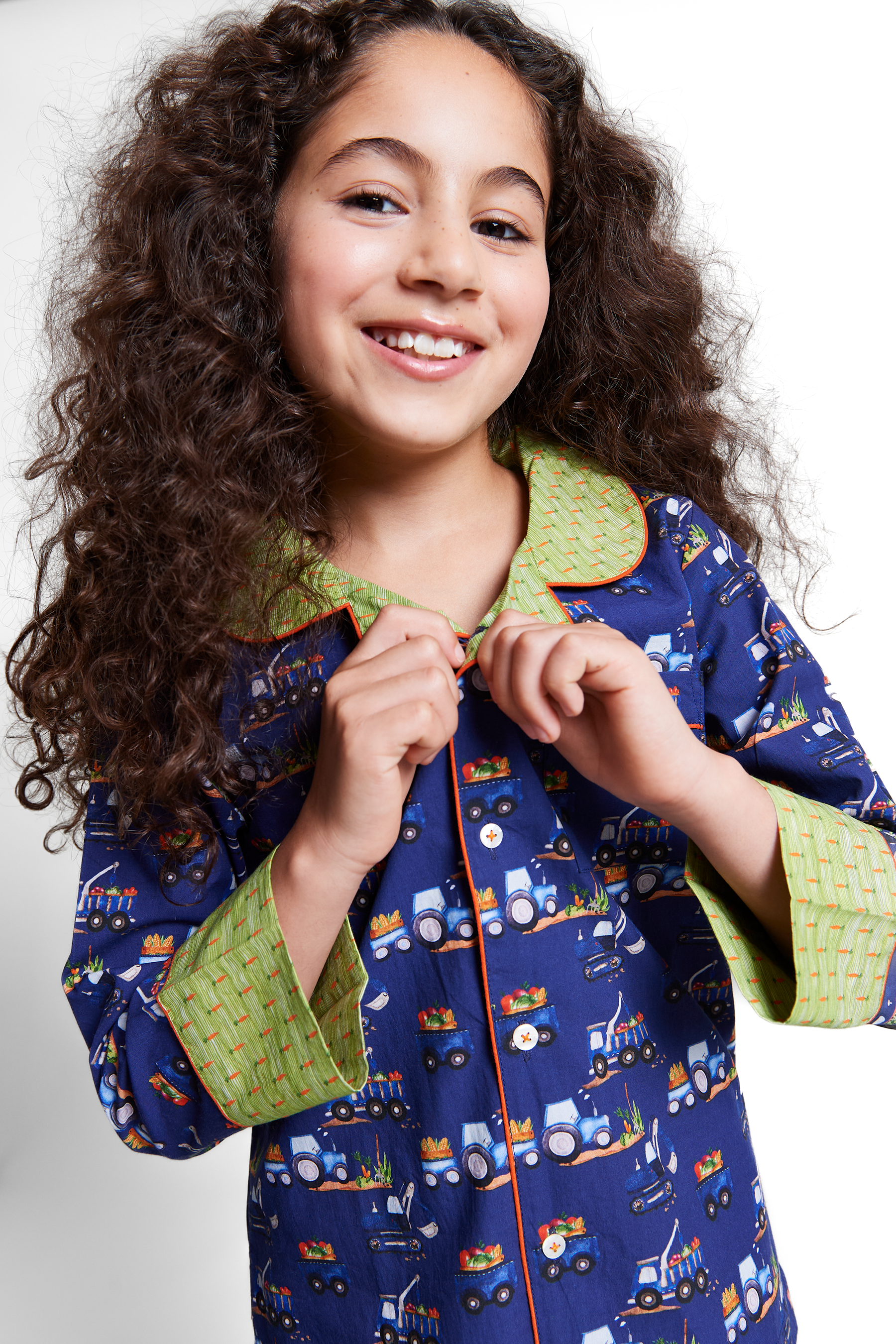 farmyard rumble - organic cotton kids pyjama set