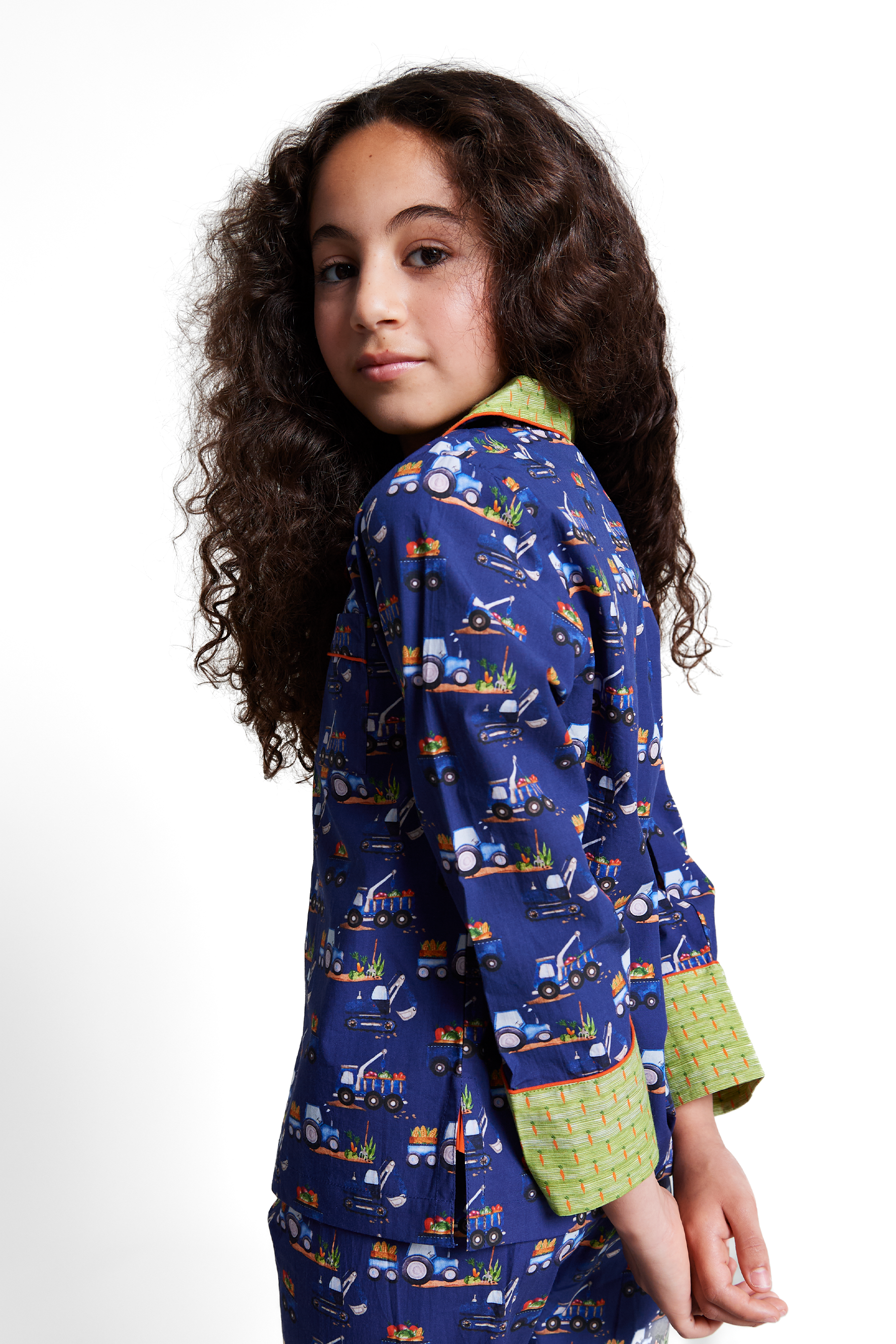 farmyard rumble - organic cotton kids pyjama set