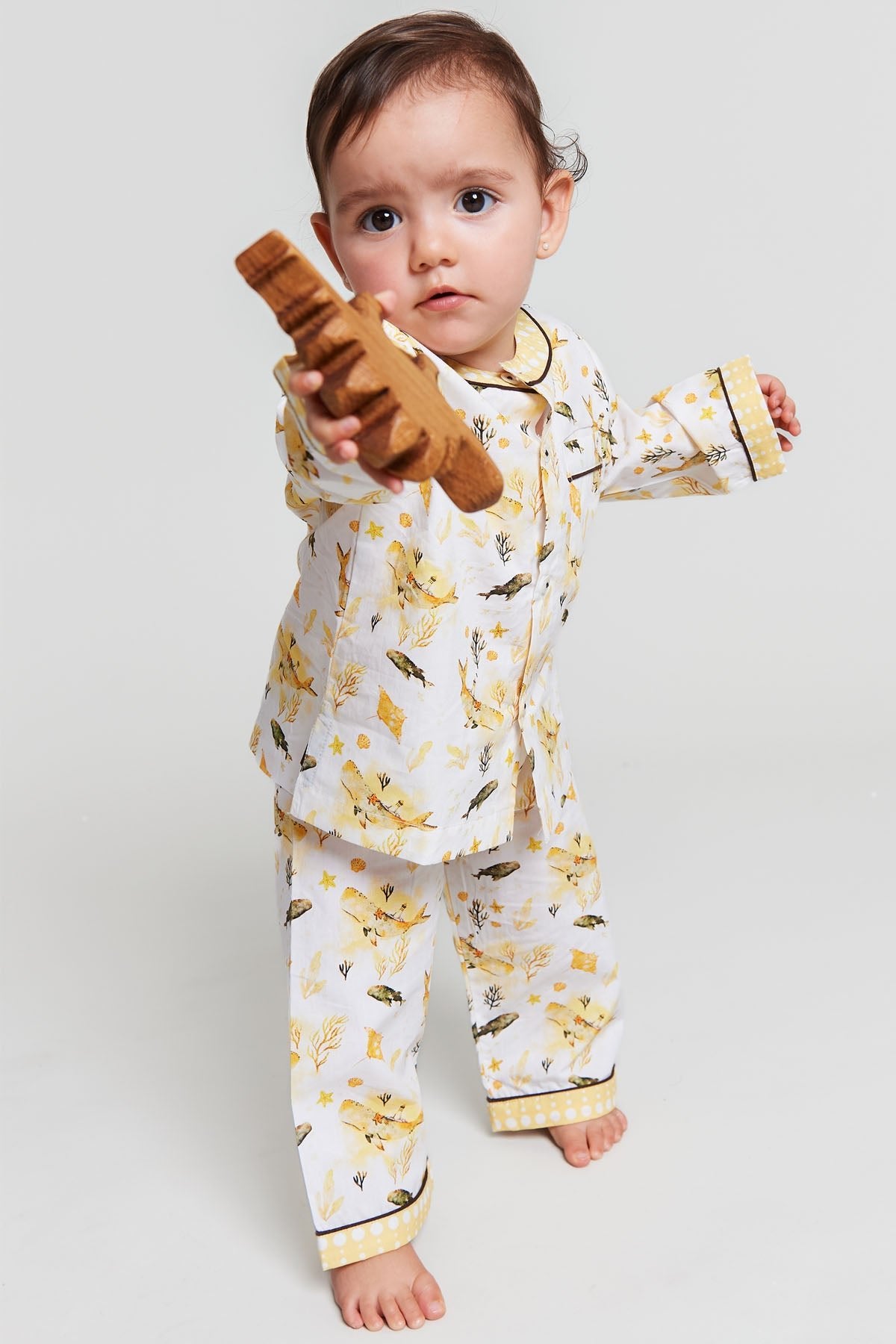 galapagos dreaming - organic cotton baby pyjama set - Kutti Lulu
