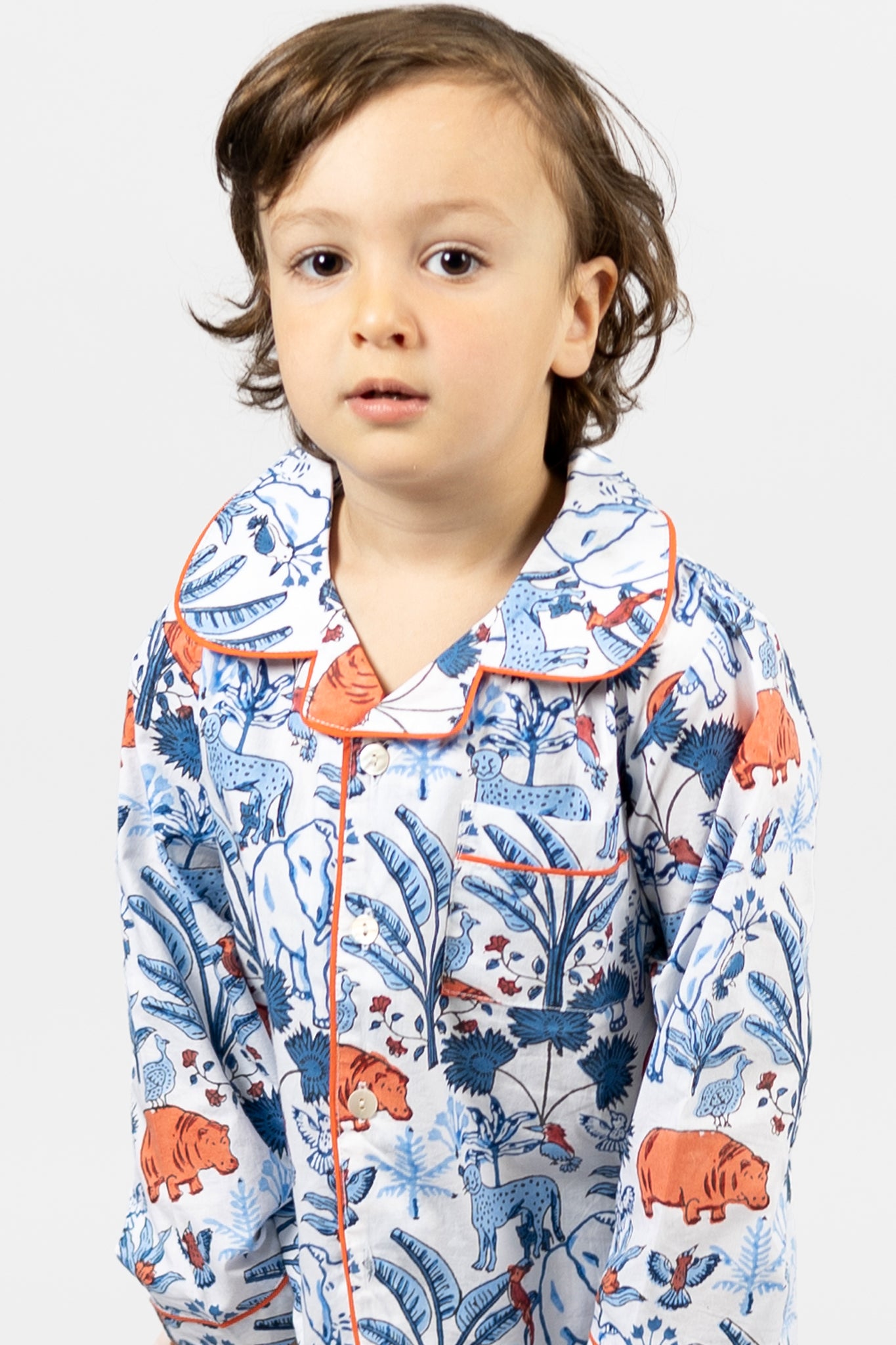 rani's whimsical woods - organic cotton kids pyjama set