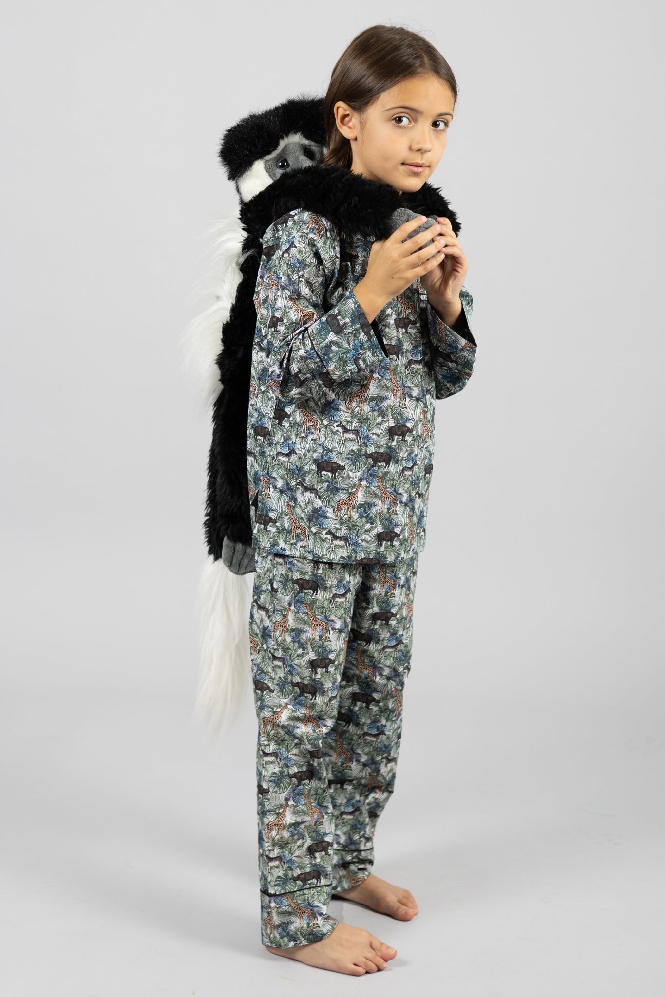 jungle maze - organic cotton kids pyjama set