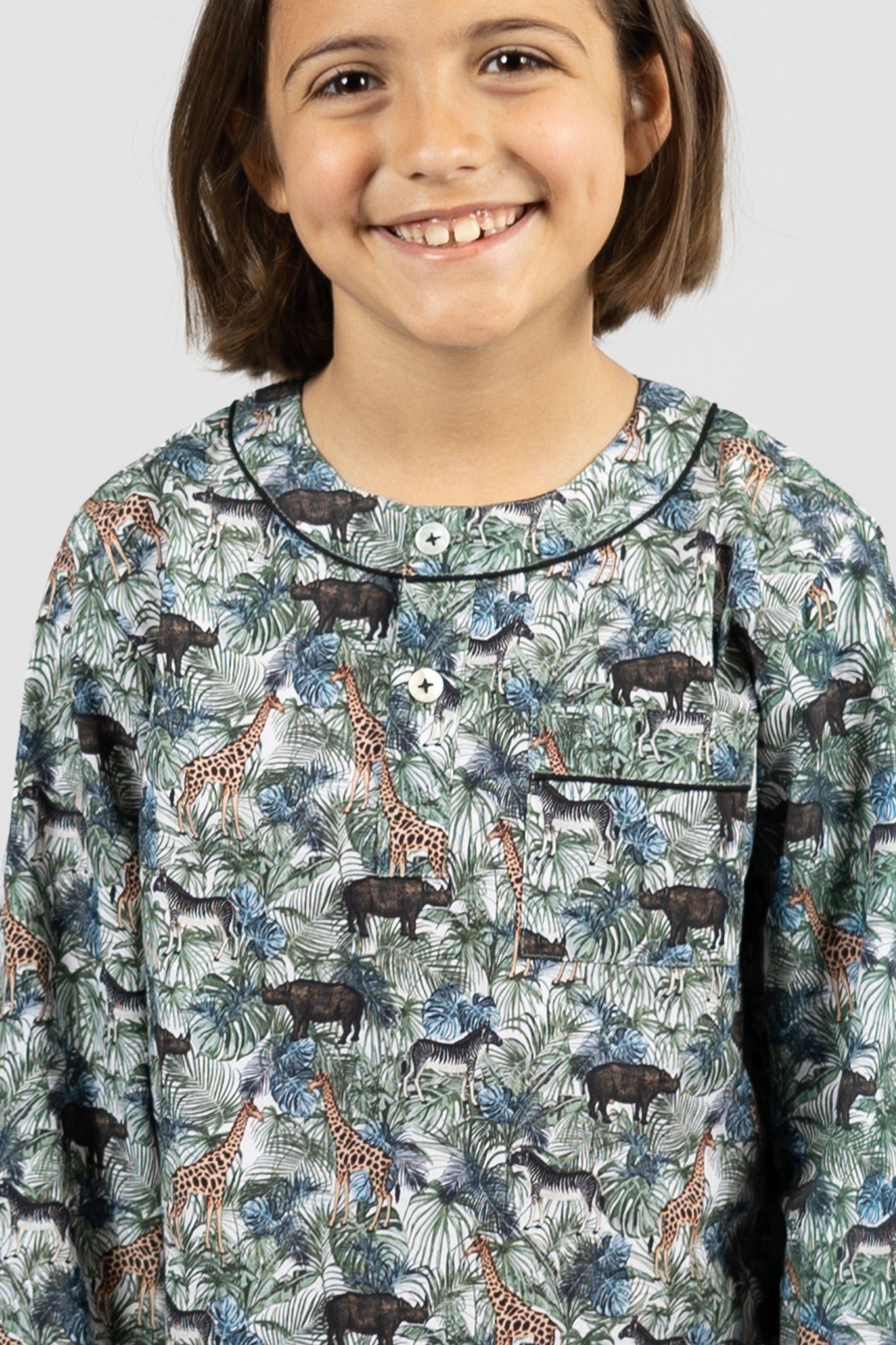 jungle maze - organic cotton kids pyjama set