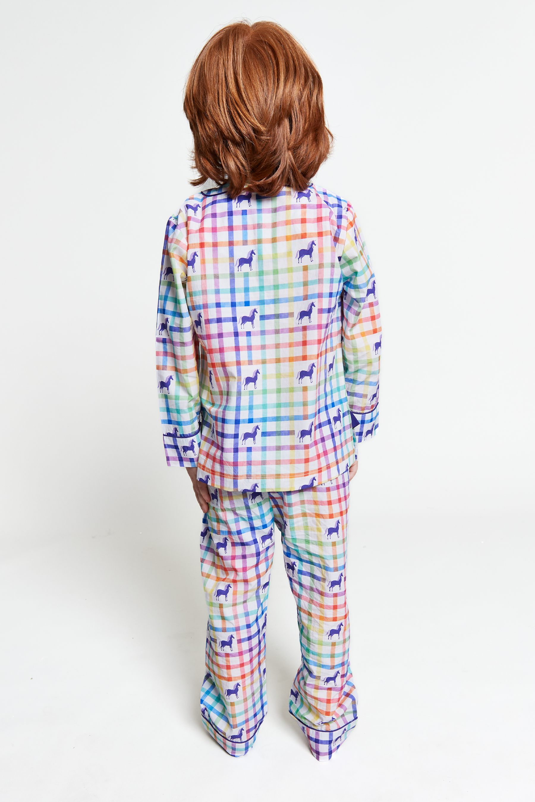 unicorn mosaic - organic cotton kids pyjama set
