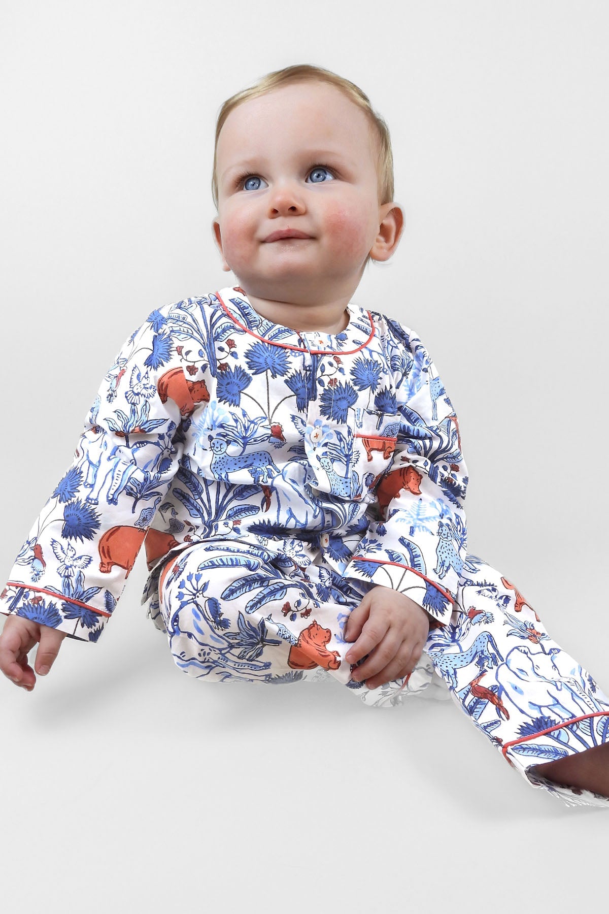 rani's whimsical - woods organic cotton baby pyjama set - Kutti Lulu