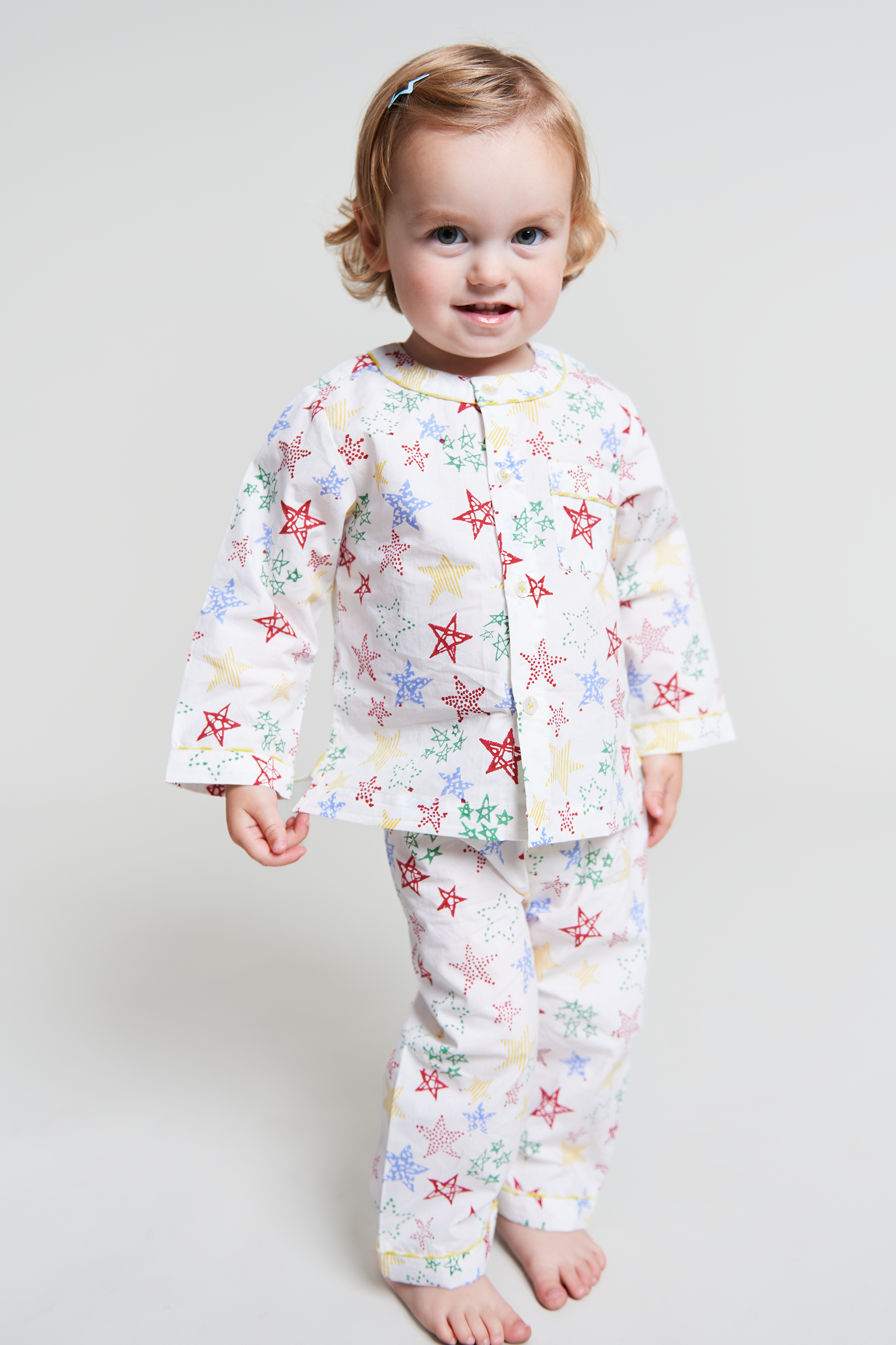 stars shining - organic cotton baby pyjama set