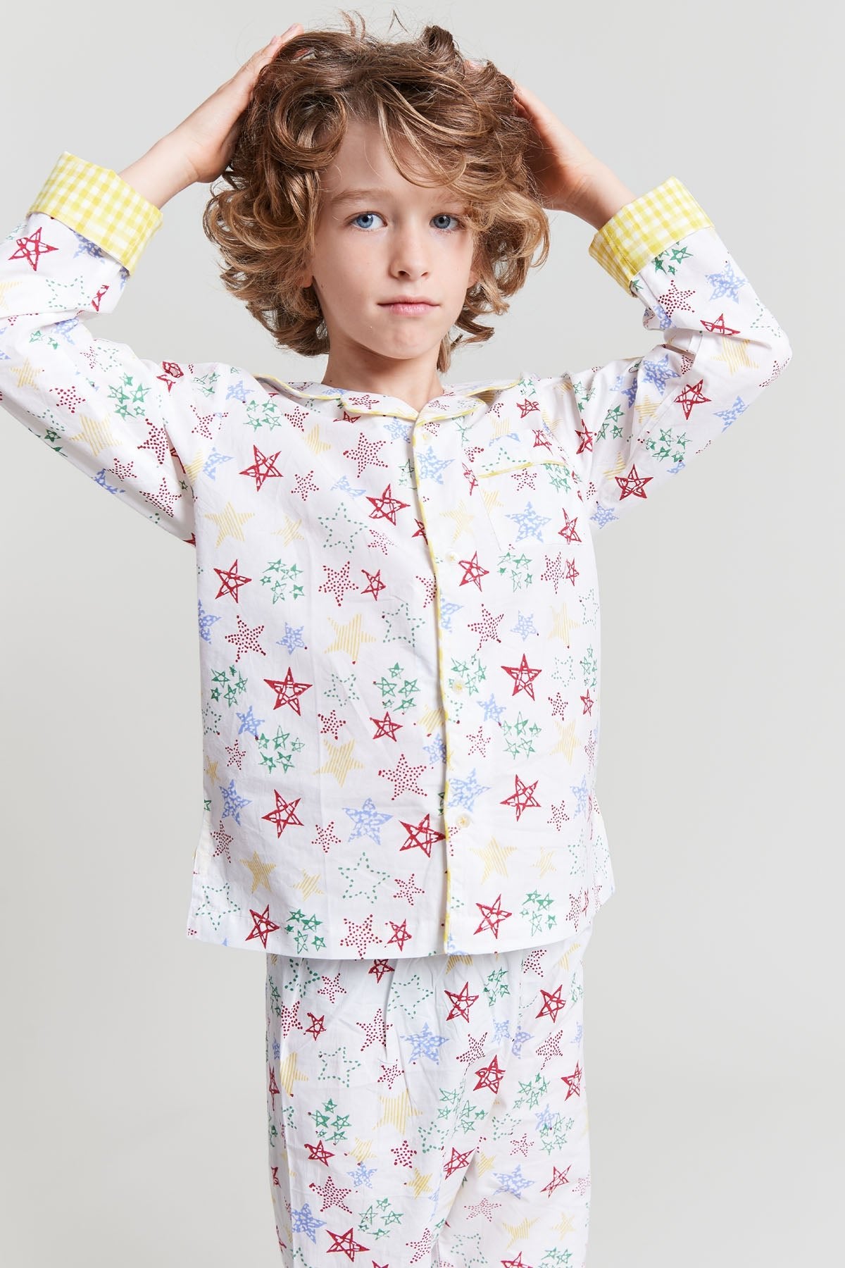 stars shining - organic cotton kids pyjama set - Kutti Lulu