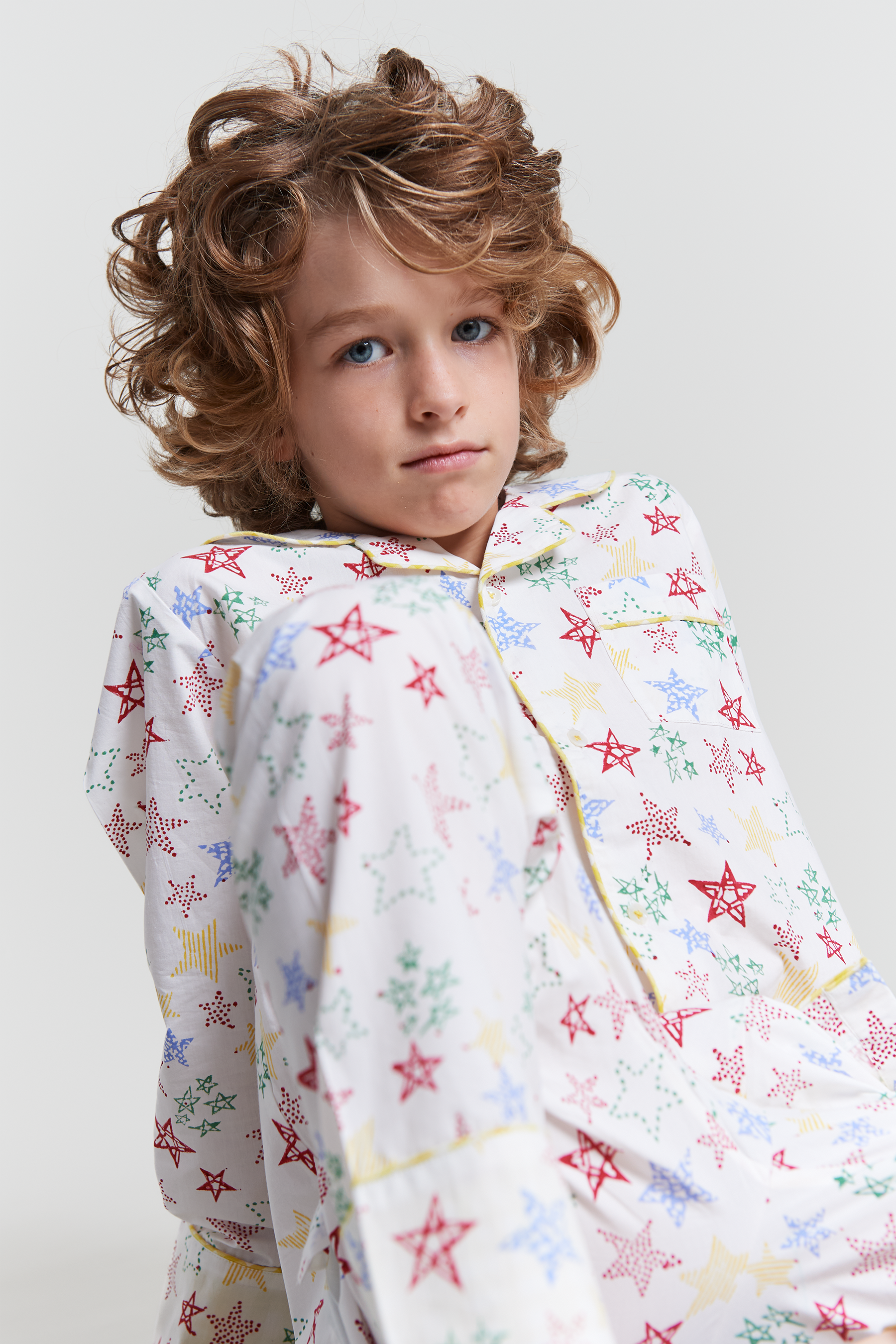 stars shining - organic cotton kids pyjama set