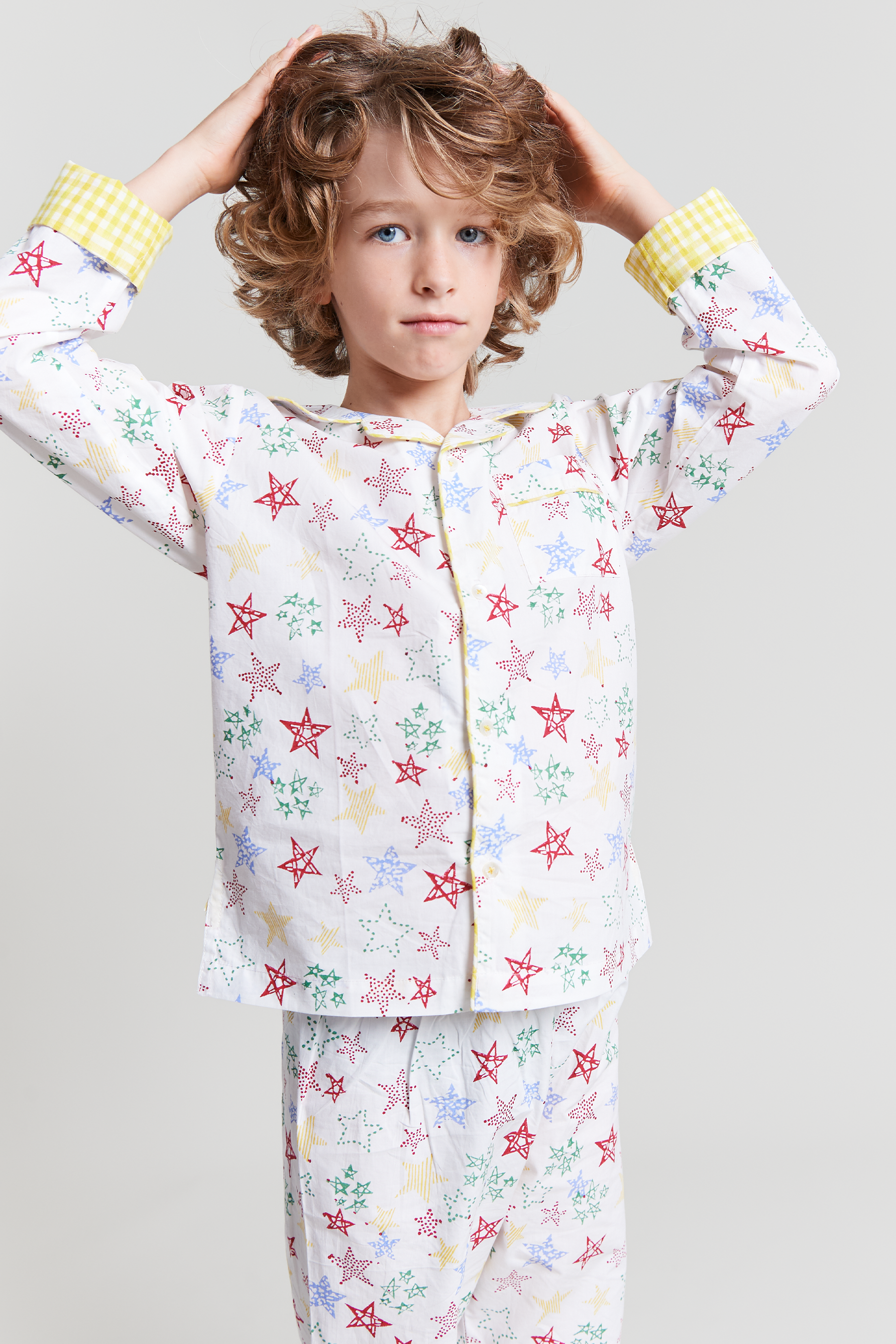 stars shining - organic cotton kids pyjama set