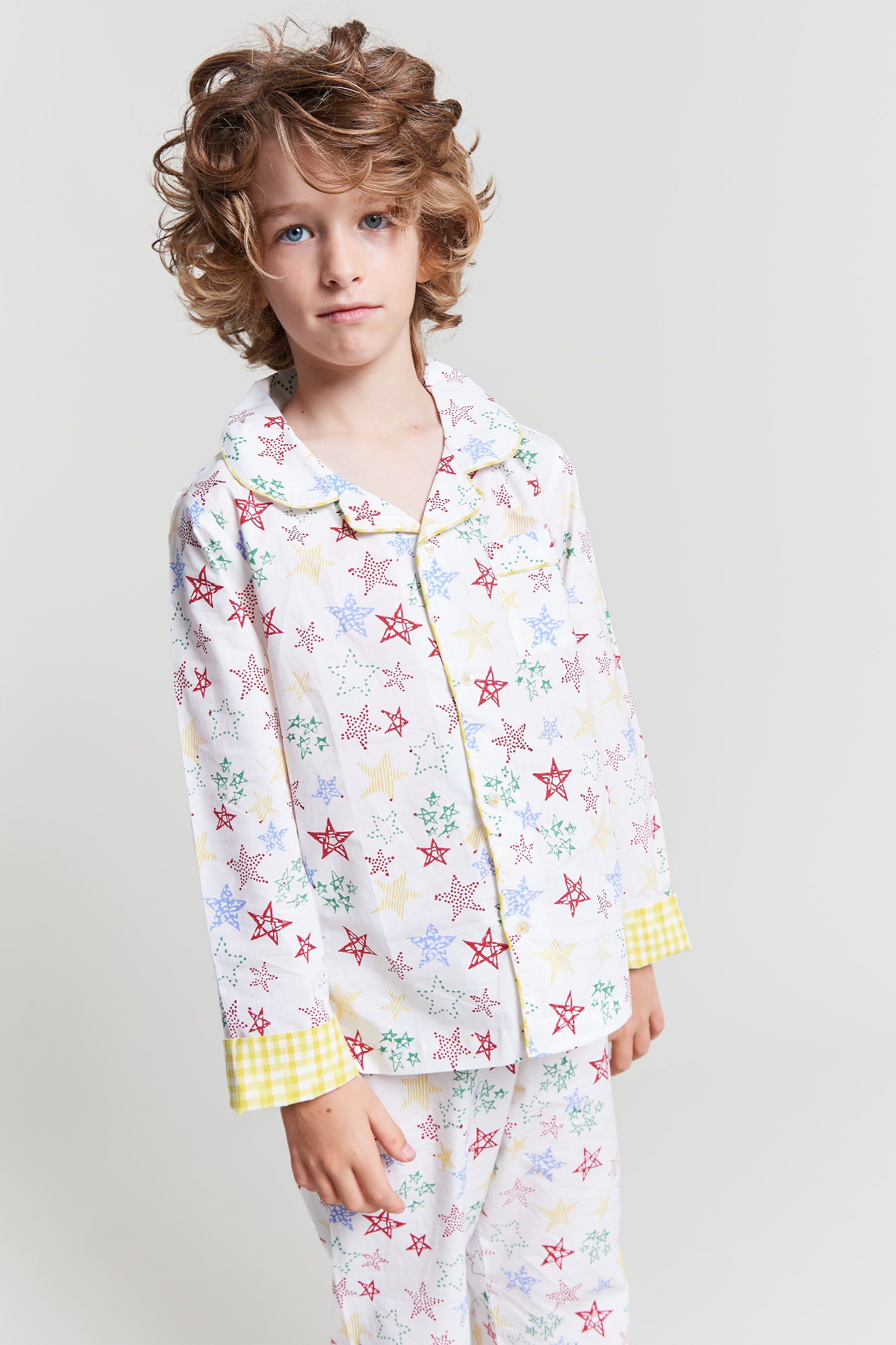 stars shining - organic cotton kids pyjama set