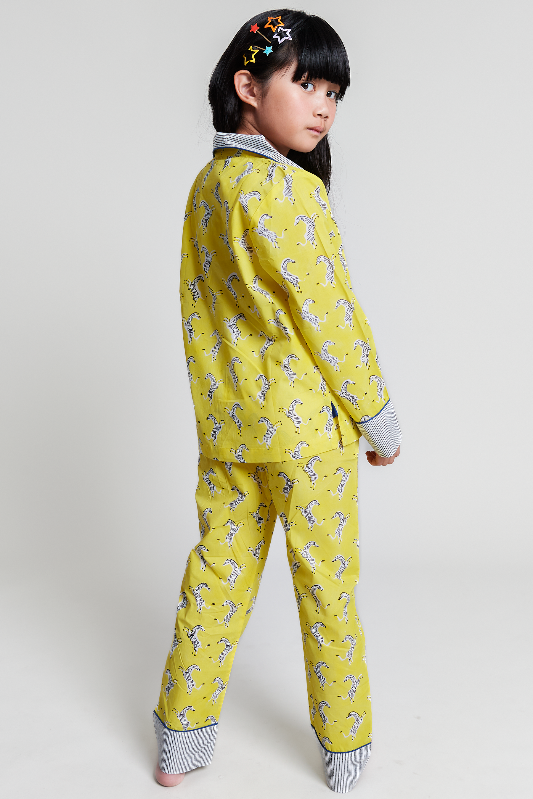 zebra strides - organic cotton kids pyjama set