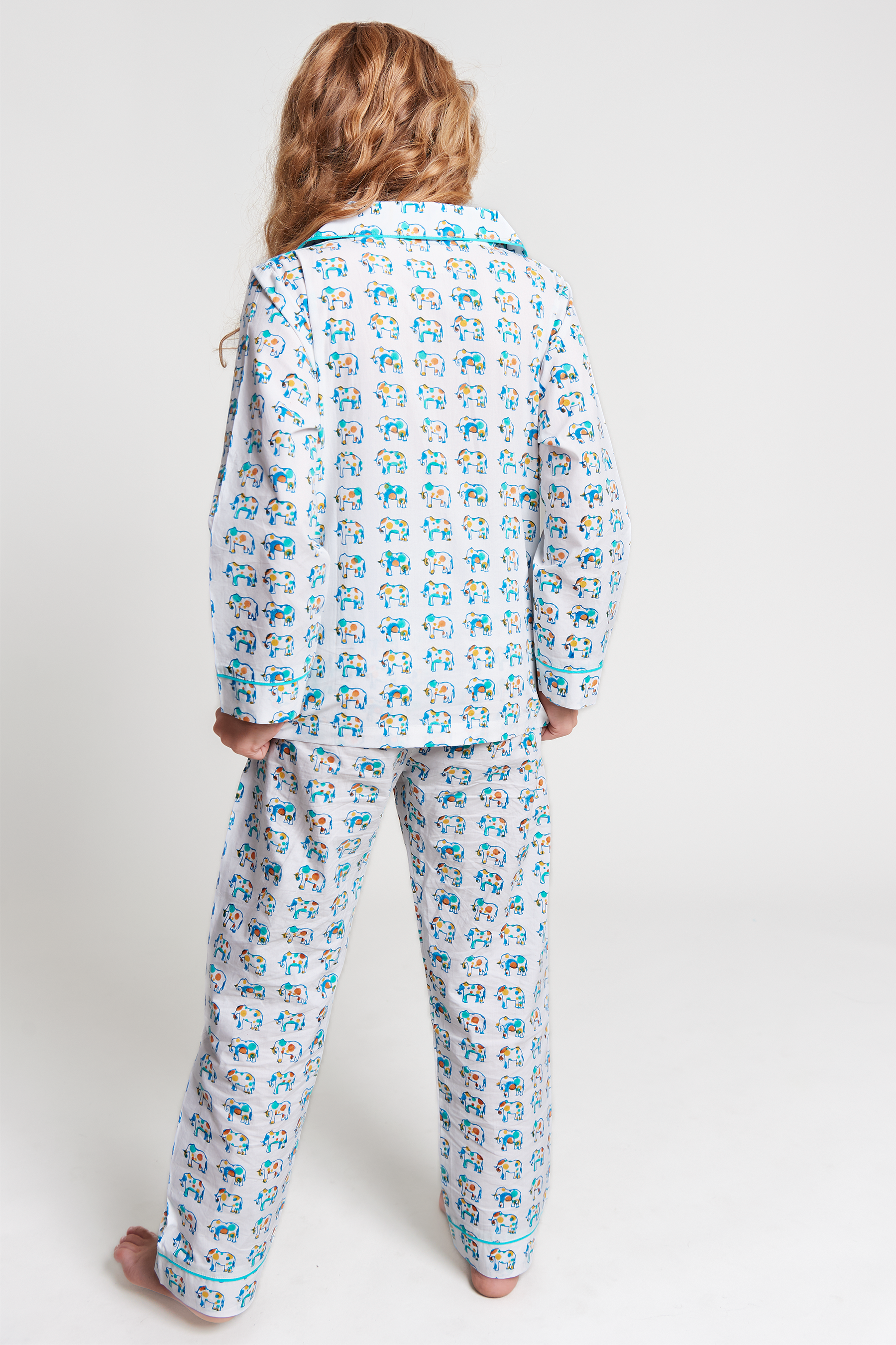 ella's polka dot parade - organic cotton kids pyjama set