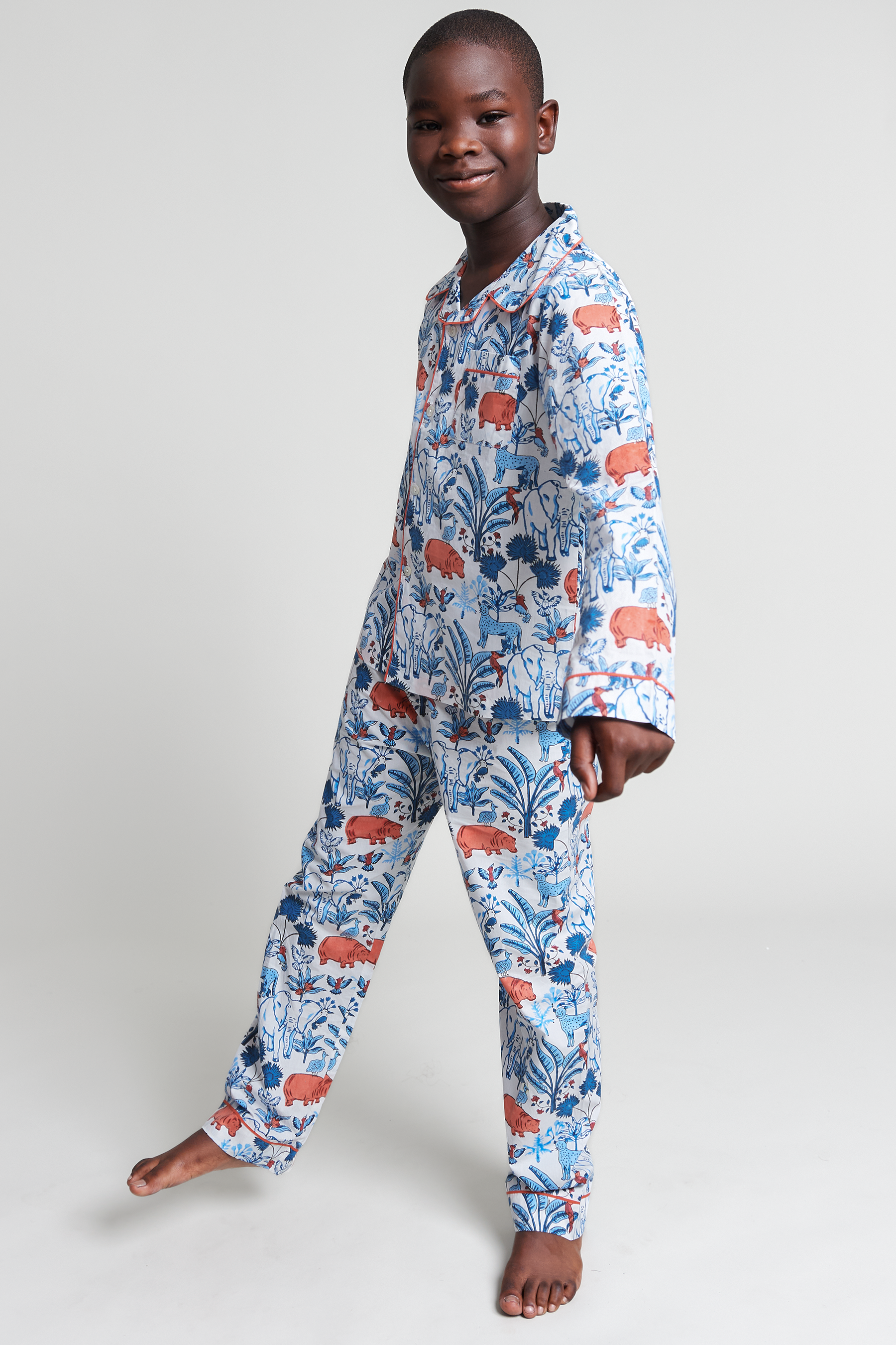 rani's whimsical woods - organic cotton kids pyjama set