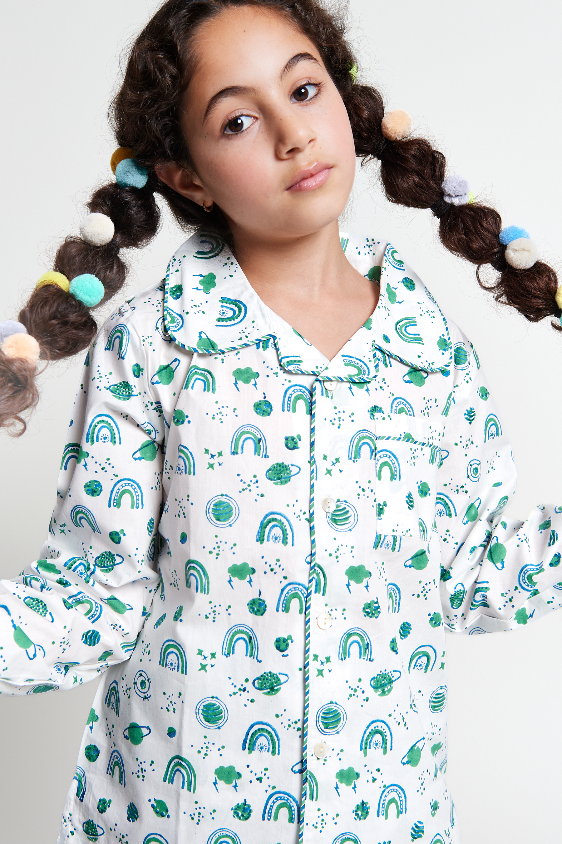 interstellar vibes - organic cotton kids pyjama set