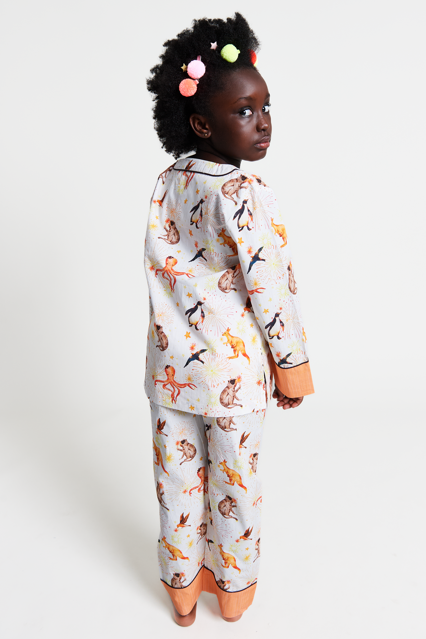 light up, light up! - organic cotton kids pyjama set