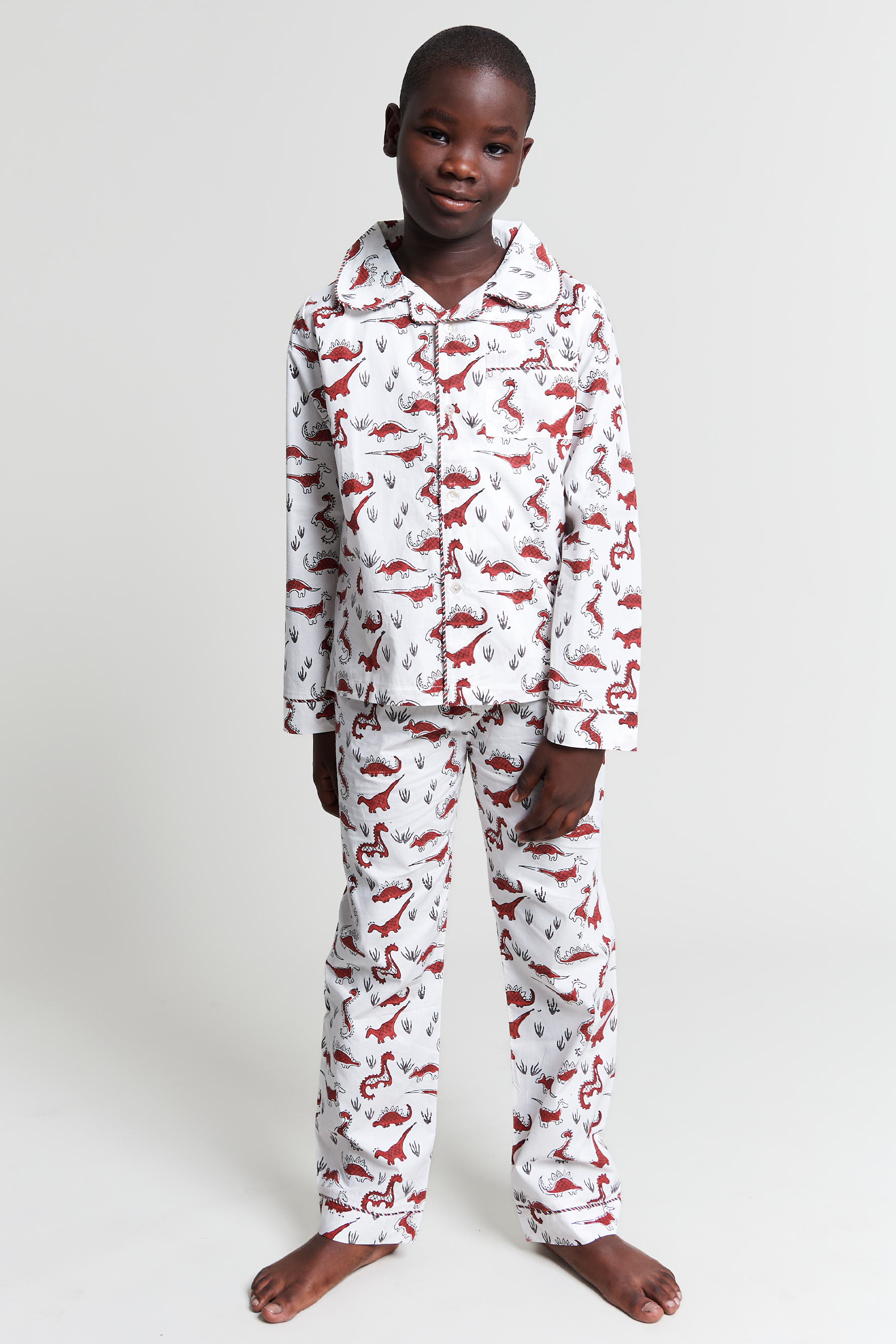 tag-a-saurus tales - organic cotton kids pyjama set