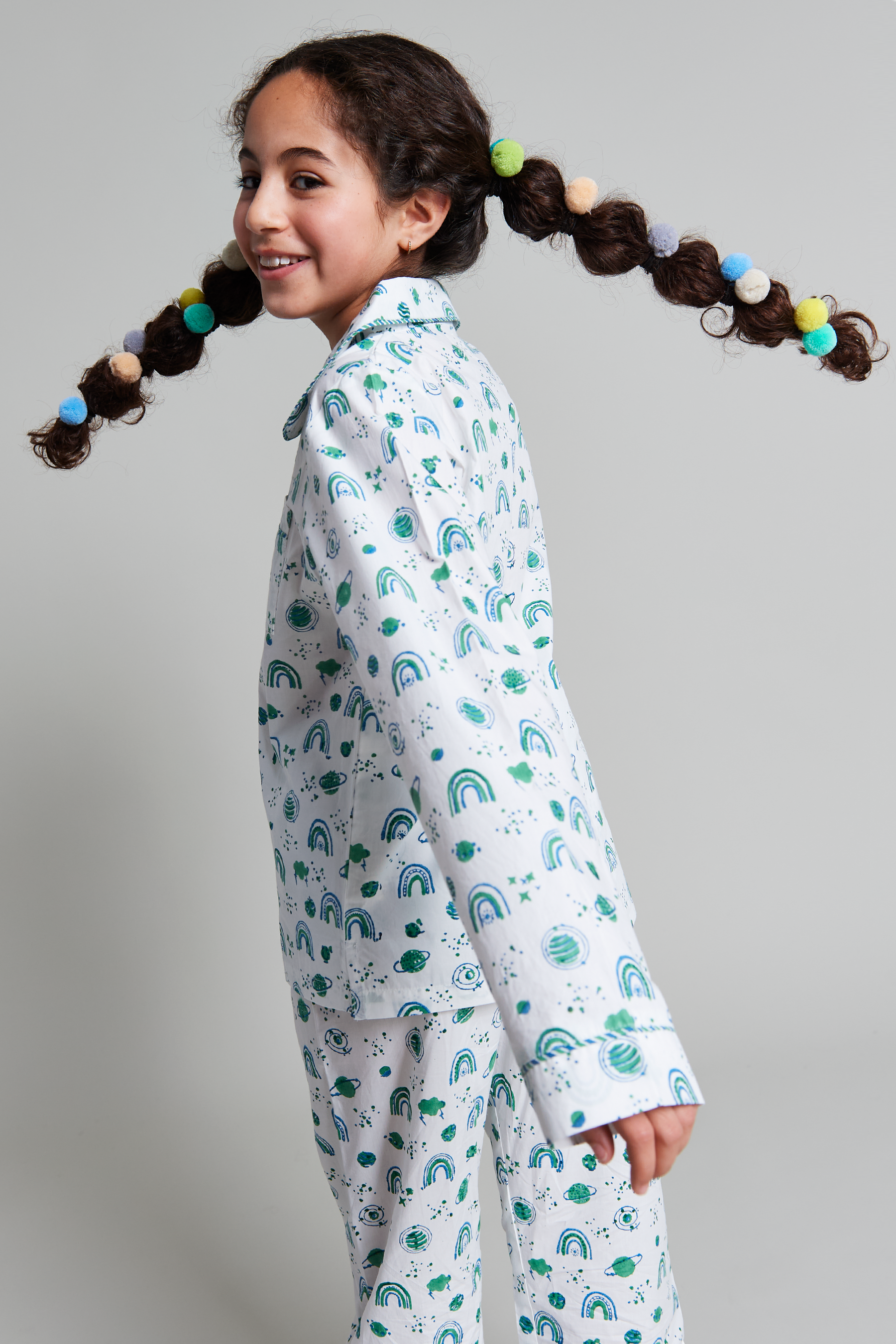 interstellar vibes - organic cotton kids pyjama set