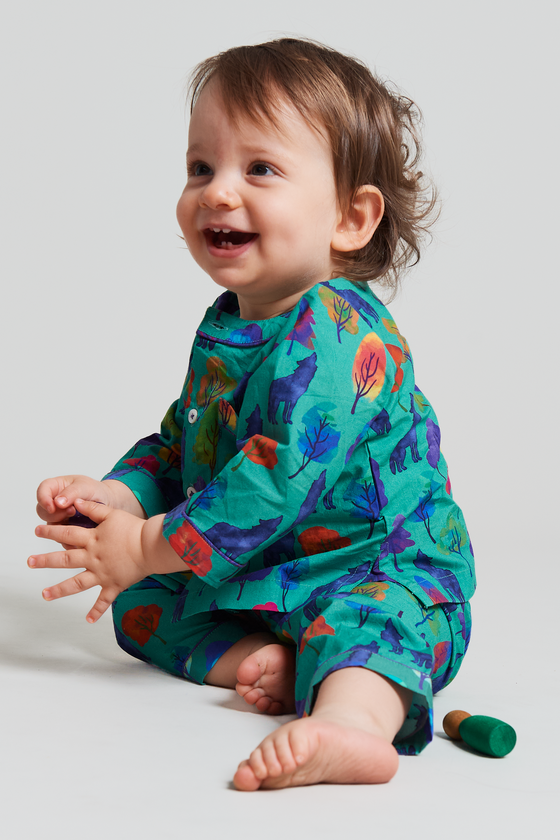 a whimsical howl - organic cotton baby pyjama set