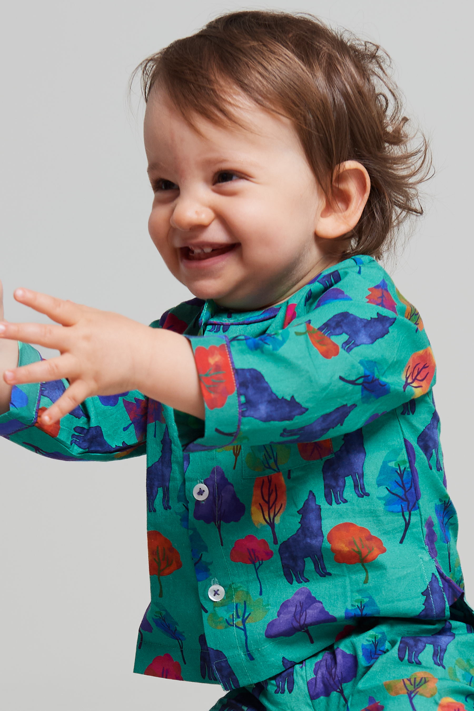 a whimsical howl - organic cotton baby pyjama set