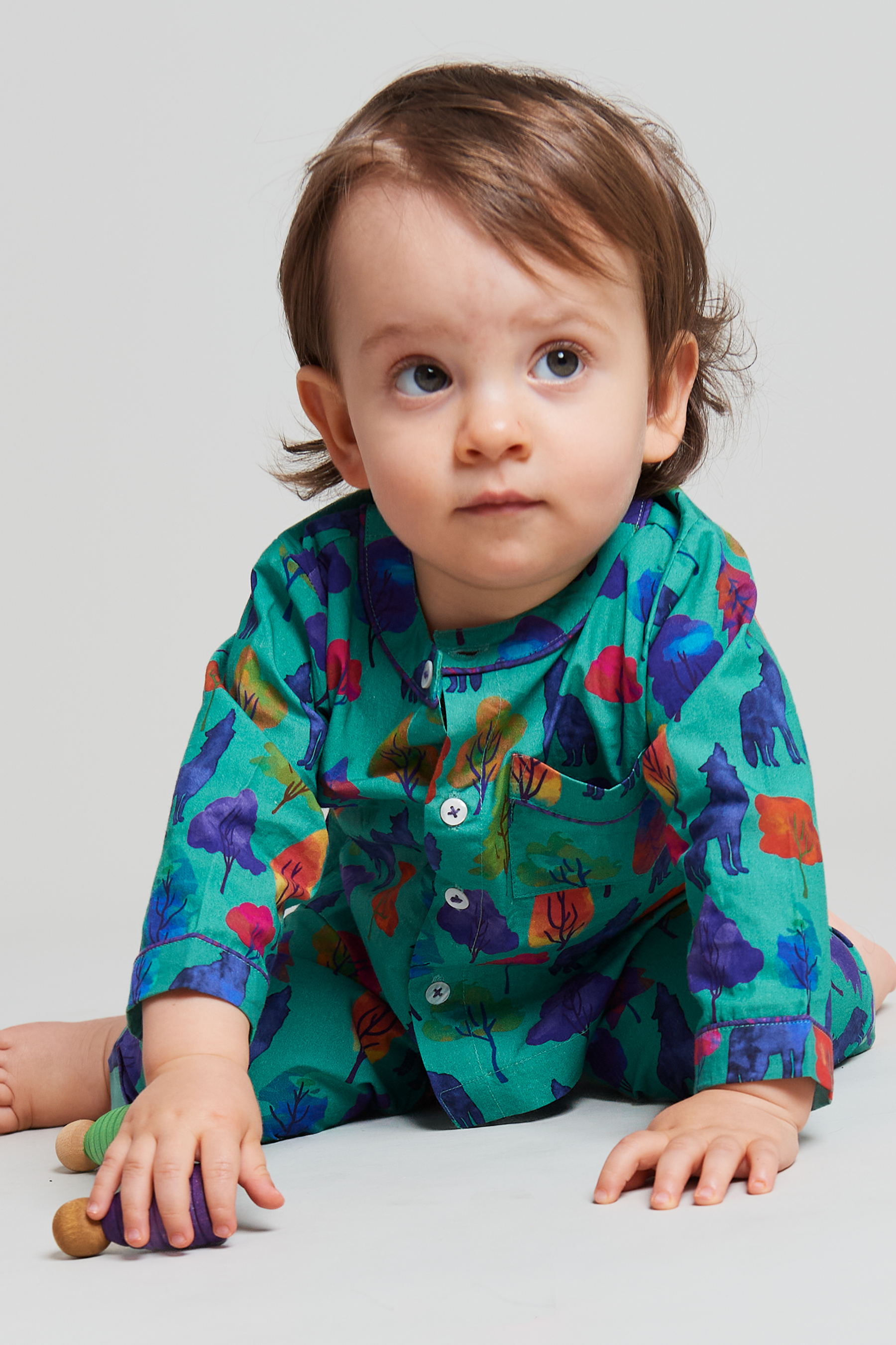 a whimsical howl - organic cotton baby pyjama set