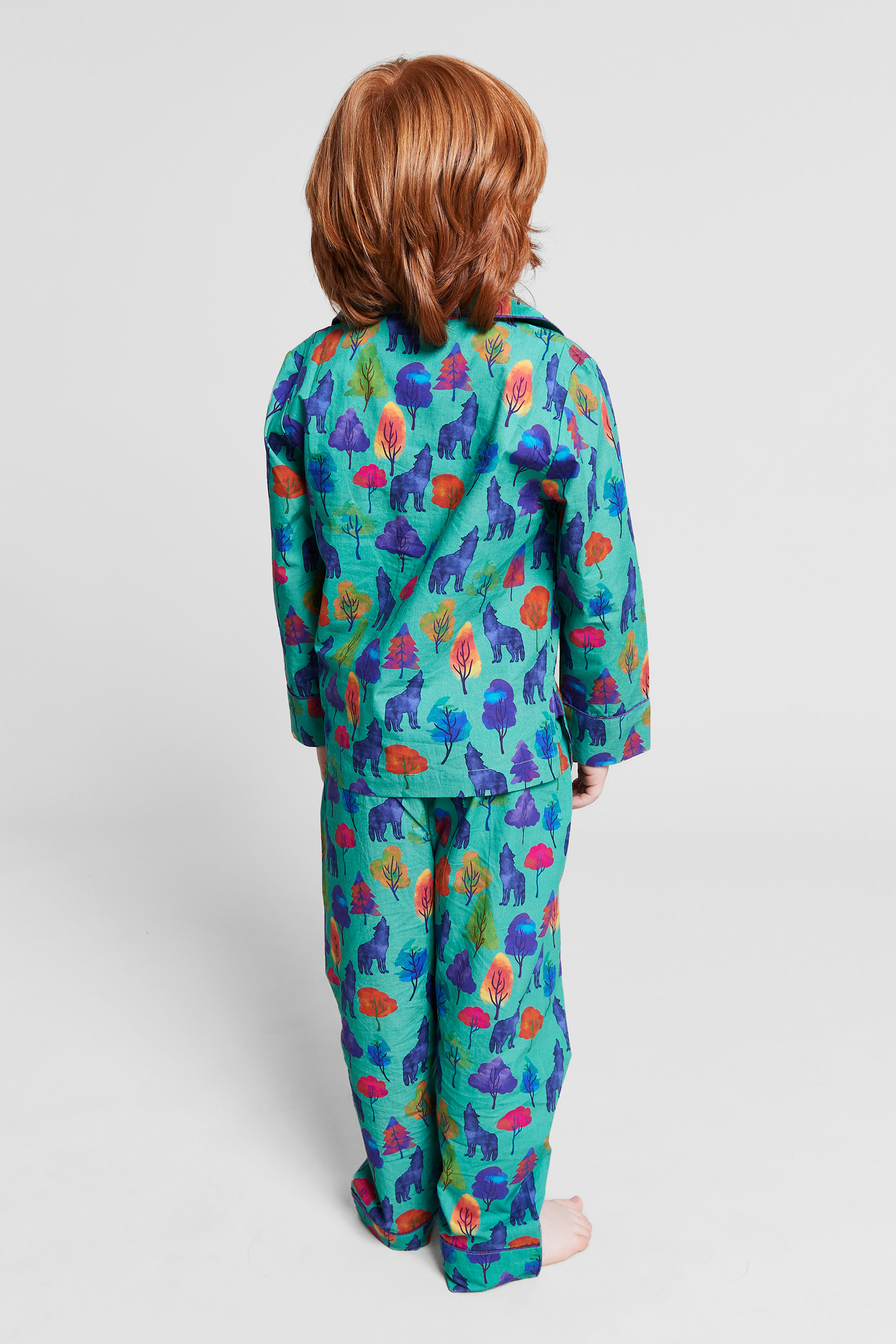 a whimsical howl - organic cotton kids pyjama set