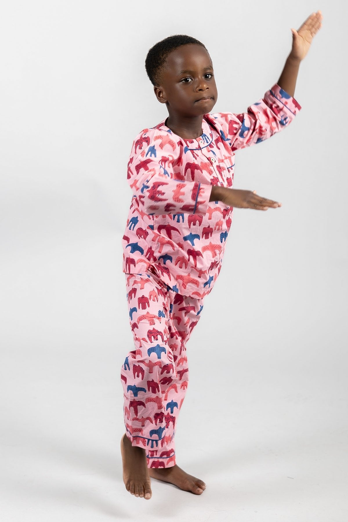 bird song - organic cotton kids pyjama set - Kutti Lulu